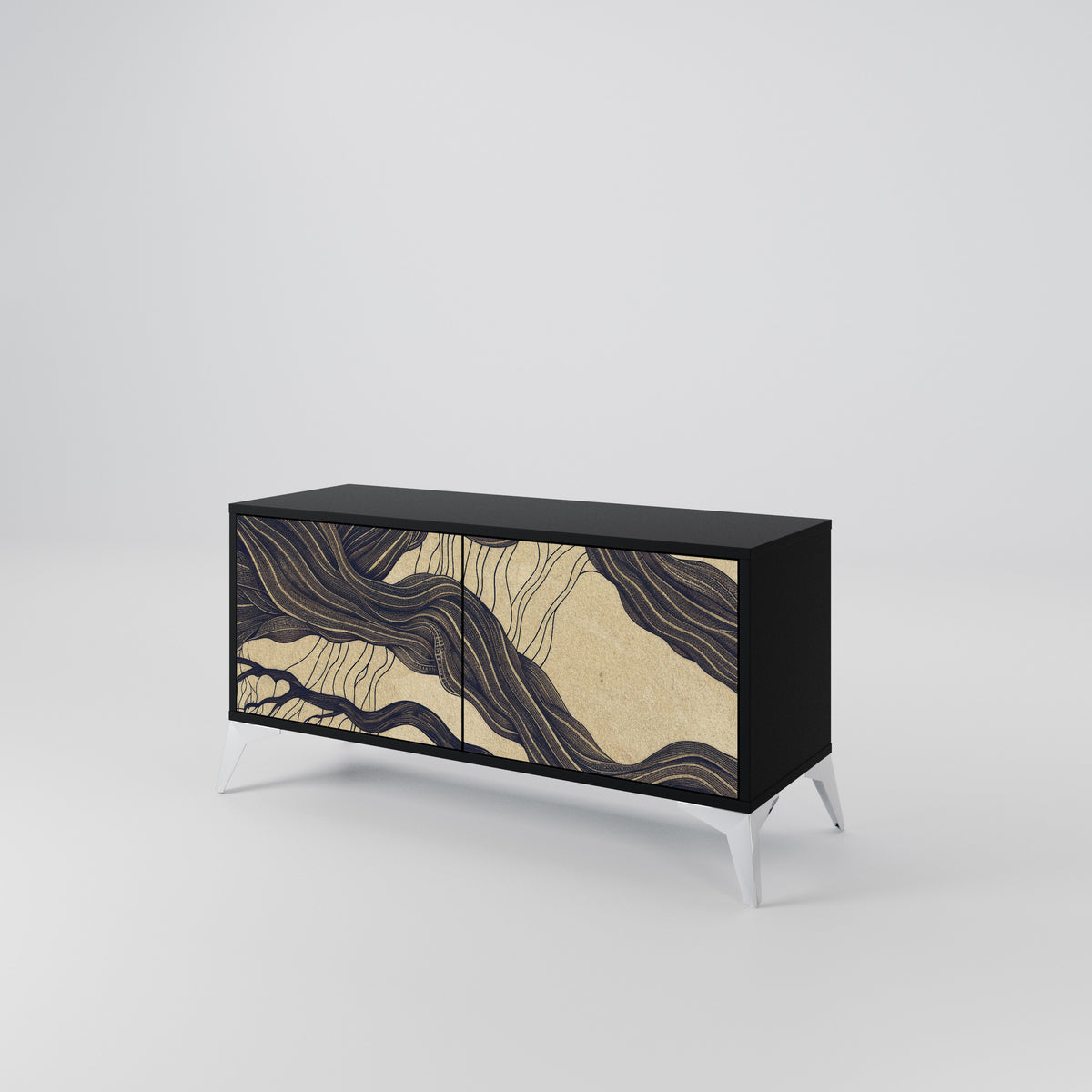 UNIFIED FRAGMENTS Mueble de TV Compacto de 2 puertas