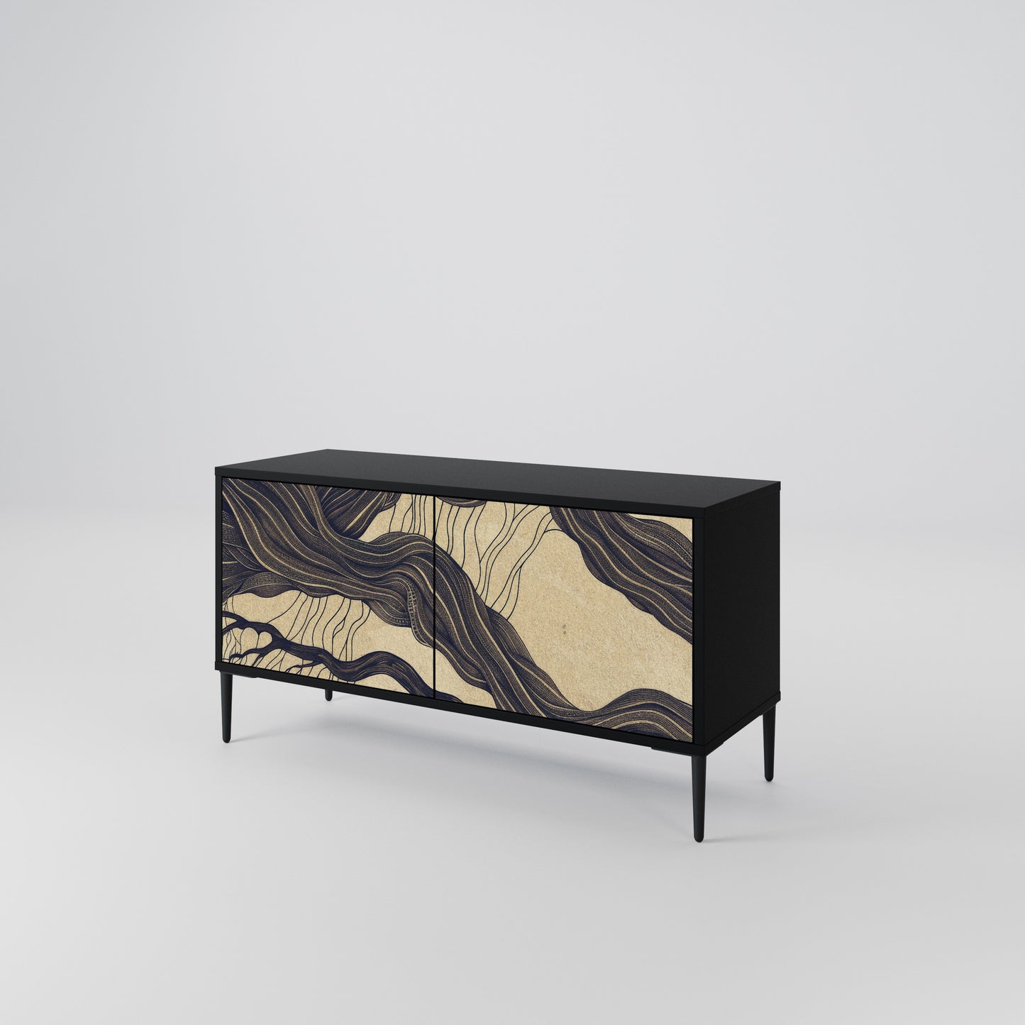 UNIFIED FRAGMENTS Mueble de TV Compacto de 2 puertas