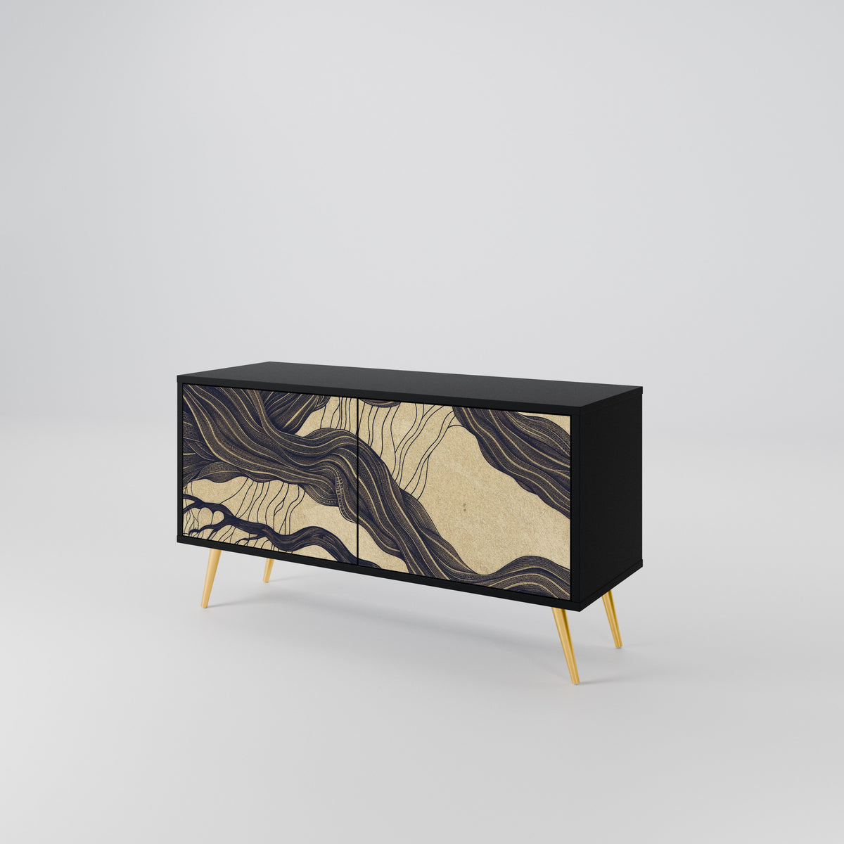 UNIFIED FRAGMENTS Mueble de TV Compacto de 2 puertas
