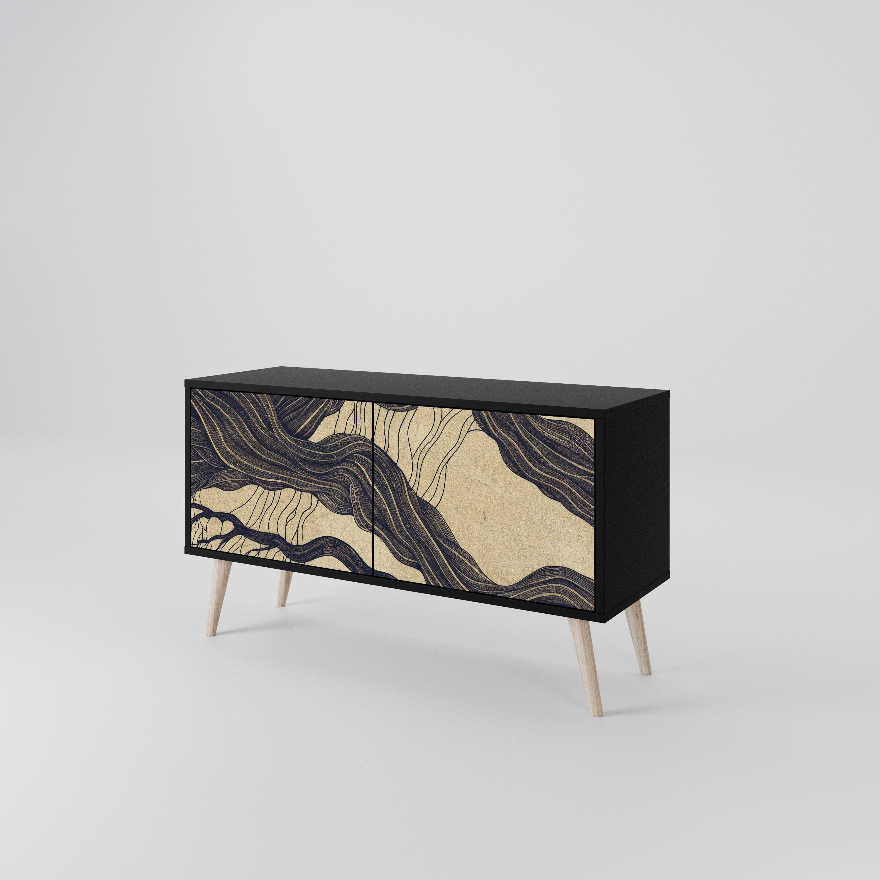 UNIFIED FRAGMENTS Compact 2-Door TV Cabinet