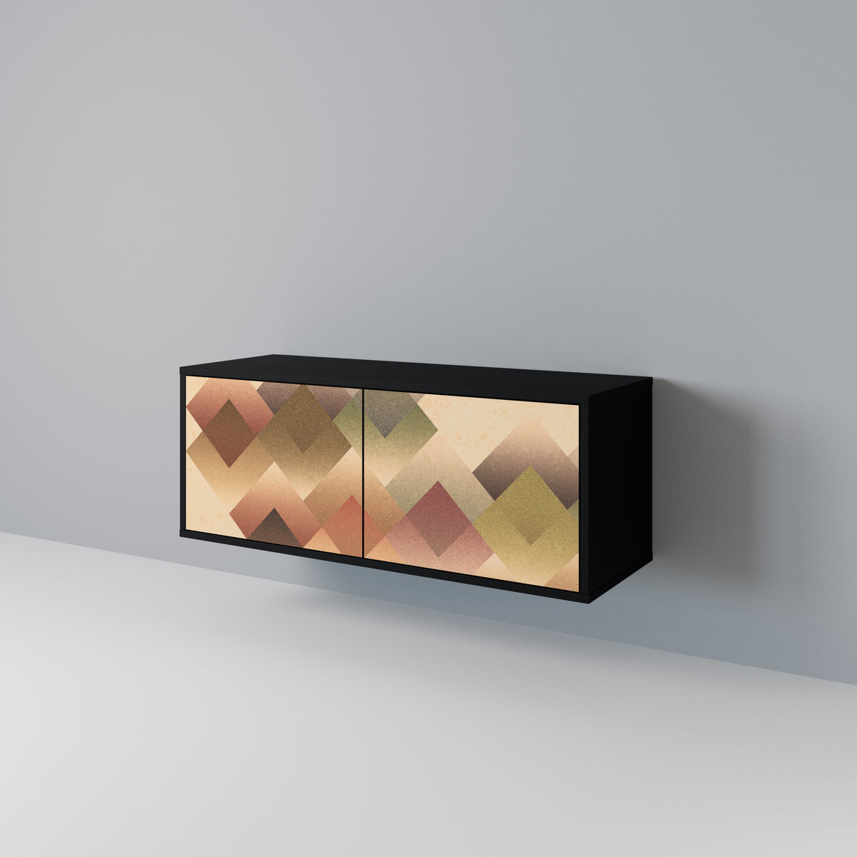 GEOMETRIC FUSION Mueble de TV Compacto de 2 puertas