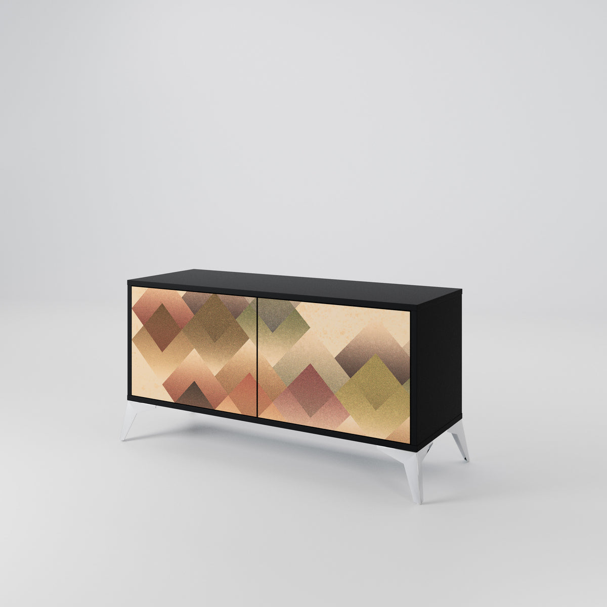 GEOMETRIC FUSION Mueble de TV Compacto de 2 puertas