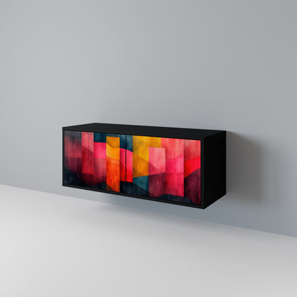 COLORFUL SOUNDS Mueble de TV Compacto de 2 puertas
