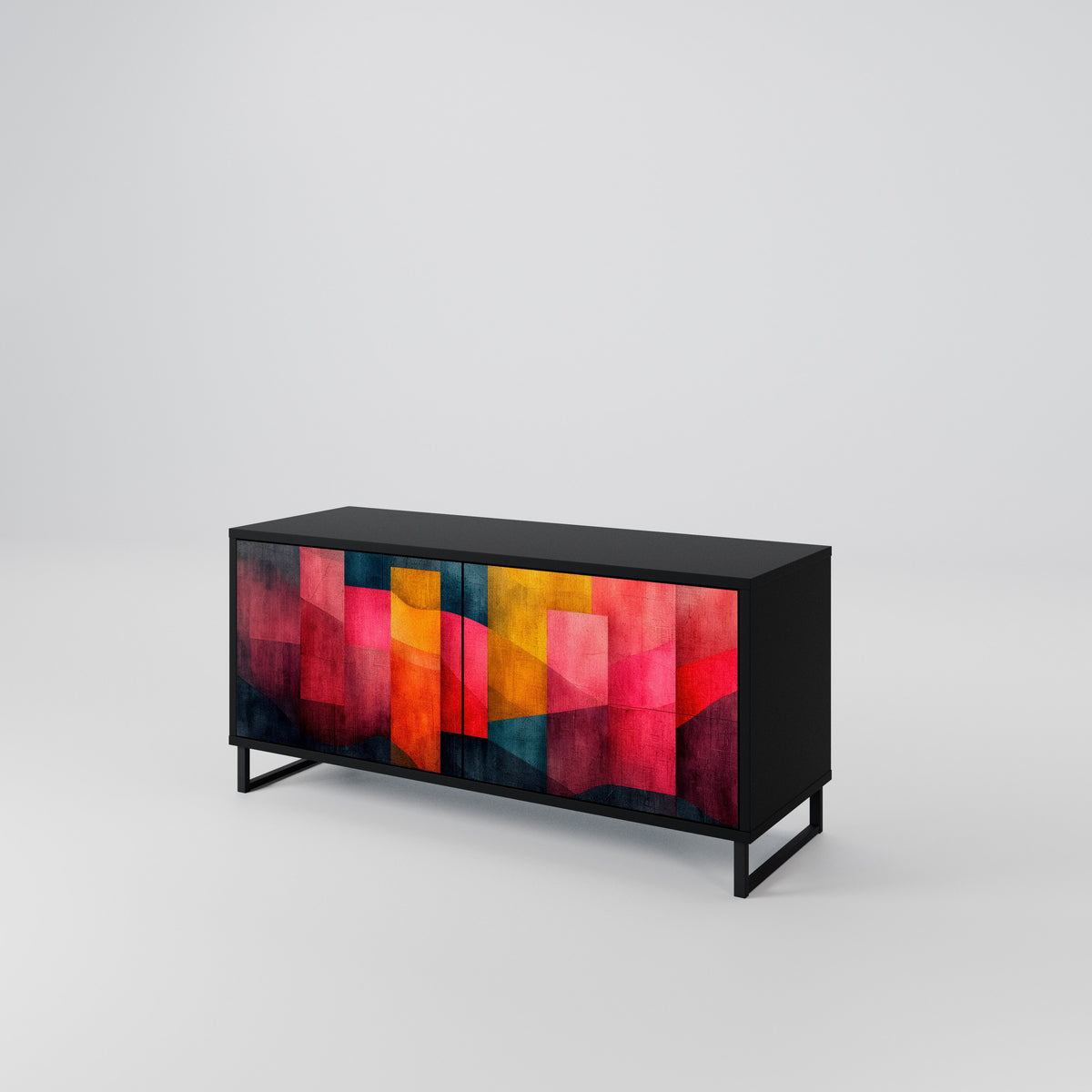 COLORFUL SOUNDS Mueble de TV Compacto de 2 puertas