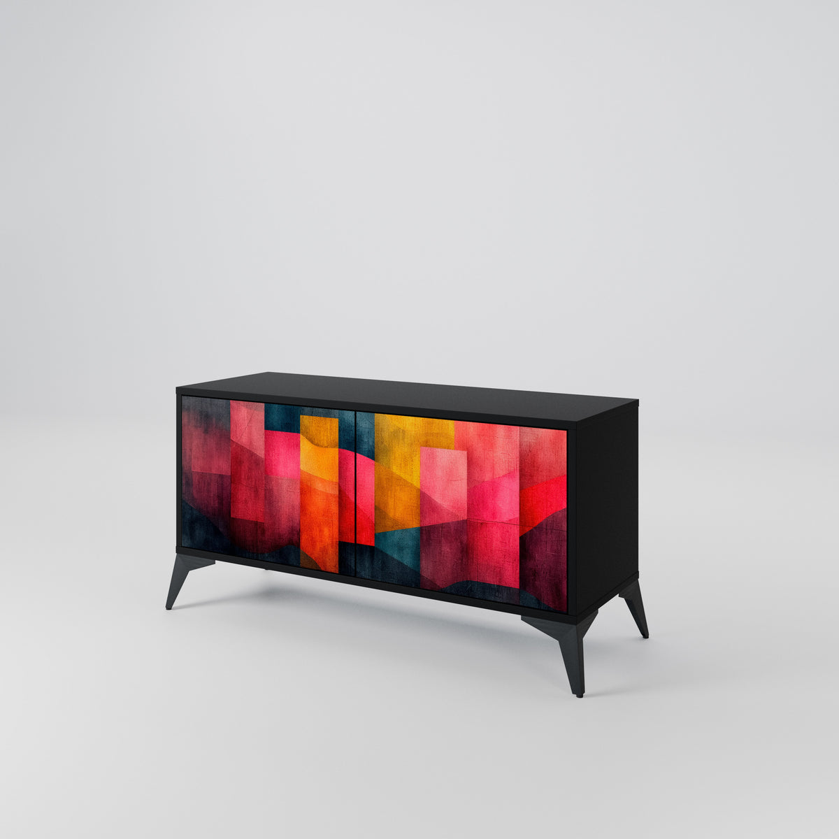 COLORFUL SOUNDS Mueble de TV Compacto de 2 puertas