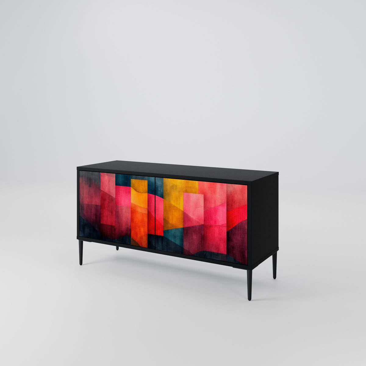 COLORFUL SOUNDS Mueble de TV Compacto de 2 puertas