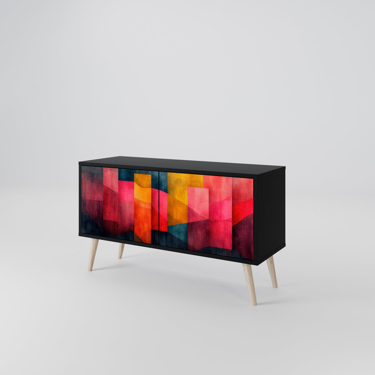COLORFUL SOUNDS Mueble de TV Compacto de 2 puertas