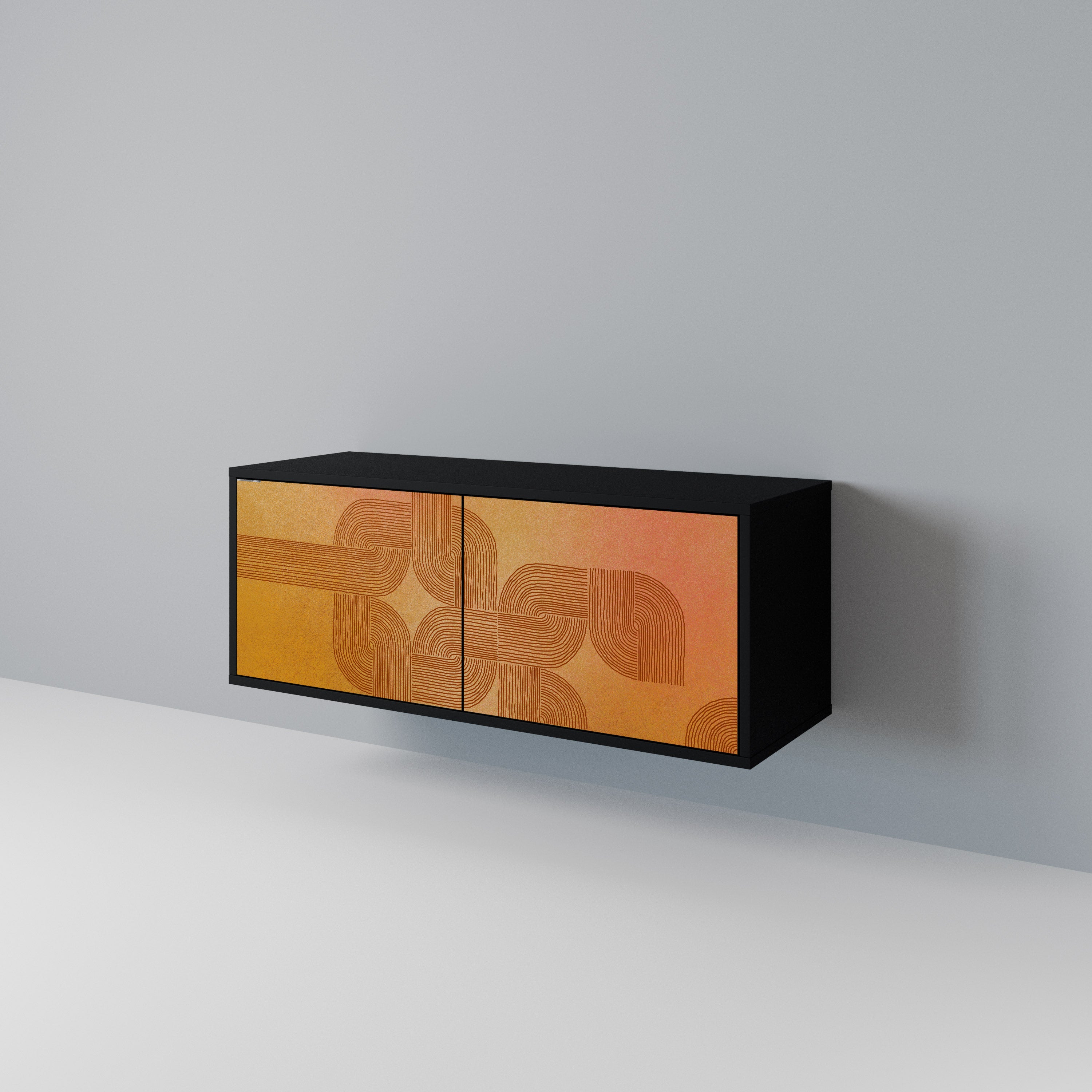 STRENGTHENING RELATION Mueble de TV Compacto de 2 puertas