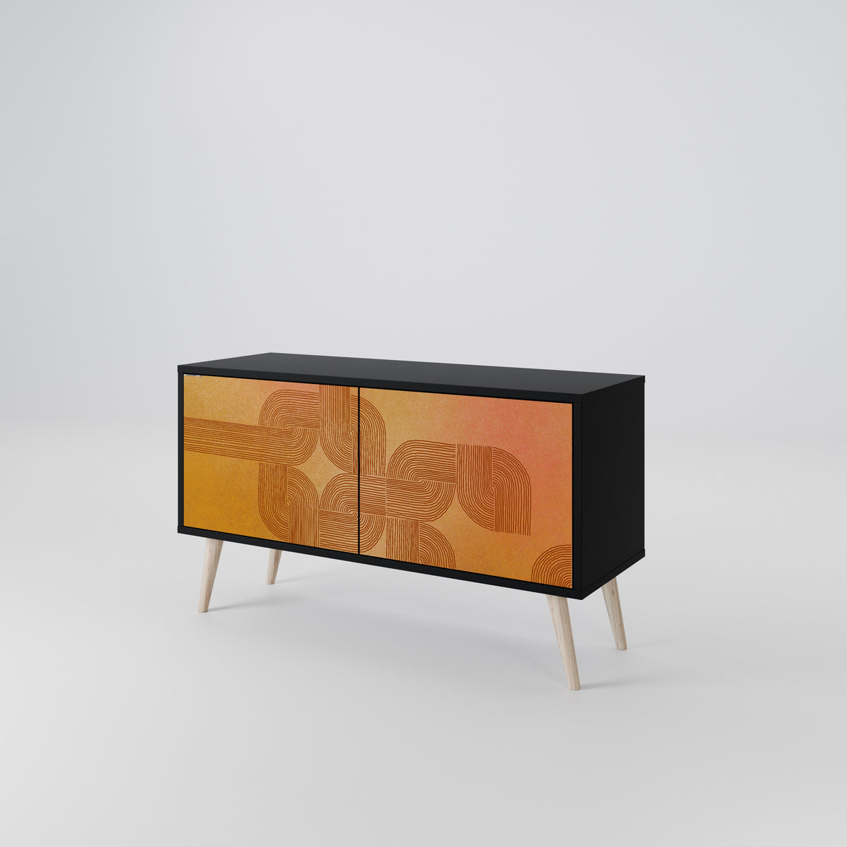 STRENGTHENING RELATION Mueble de TV Compacto de 2 puertas