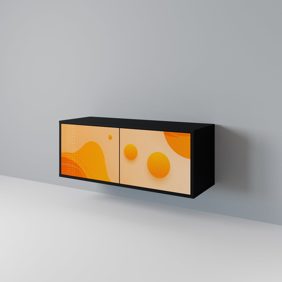 ORANGE ARRANGEMENT Mueble de TV Compacto de 2 puertas