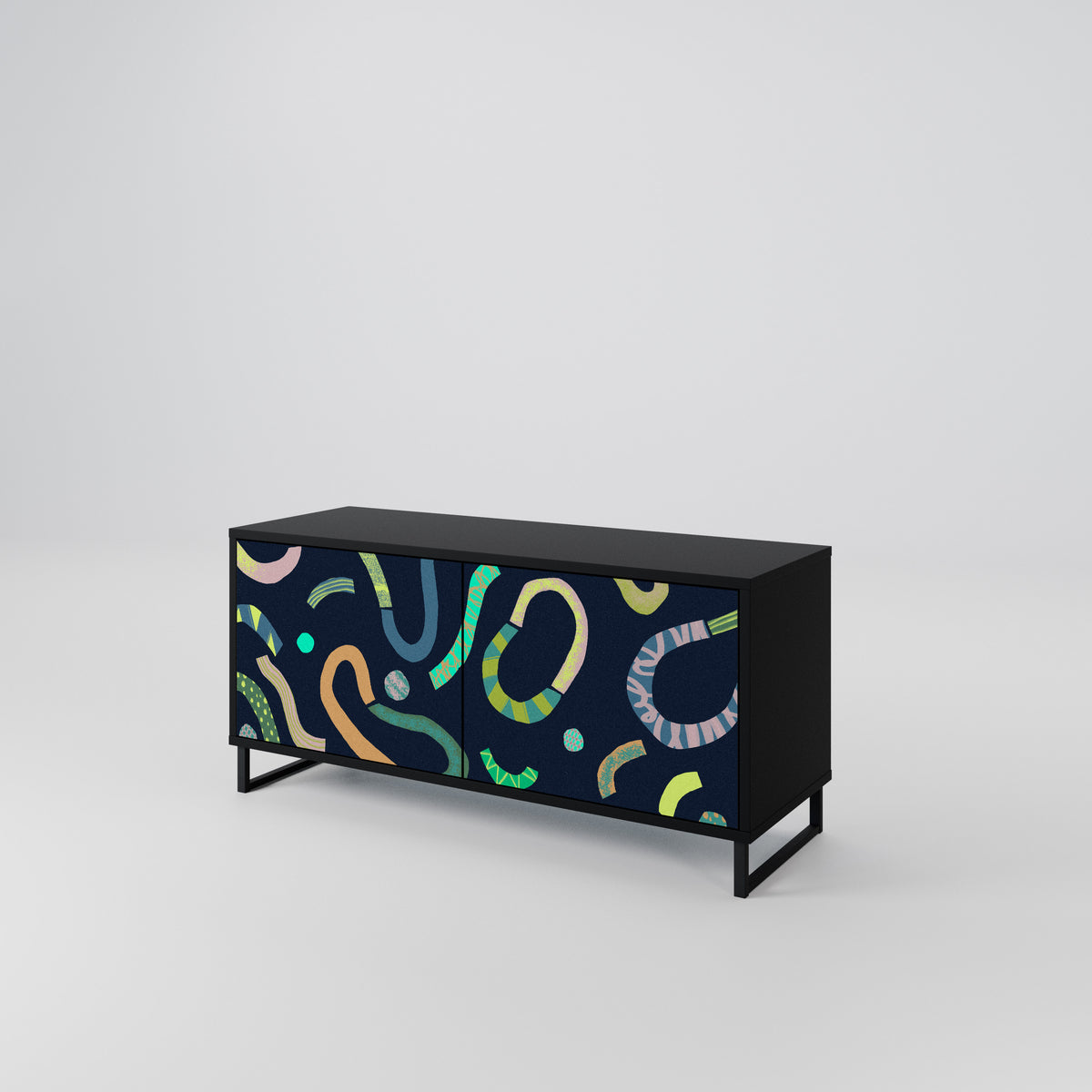 CONTRAST DANCE Mueble de TV Compacto de 2 puertas