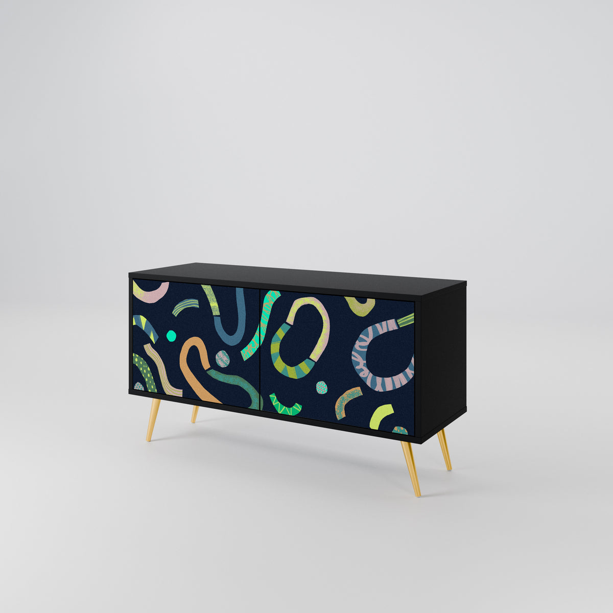 CONTRAST DANCE Mueble de TV Compacto de 2 puertas