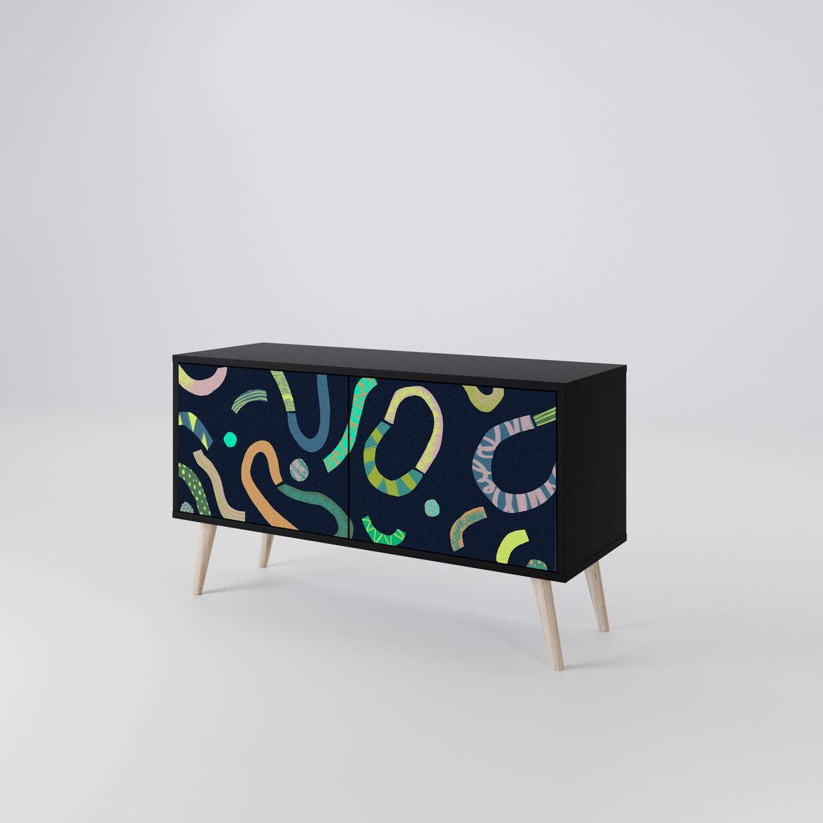 CONTRAST DANCE Mueble de TV Compacto de 2 puertas