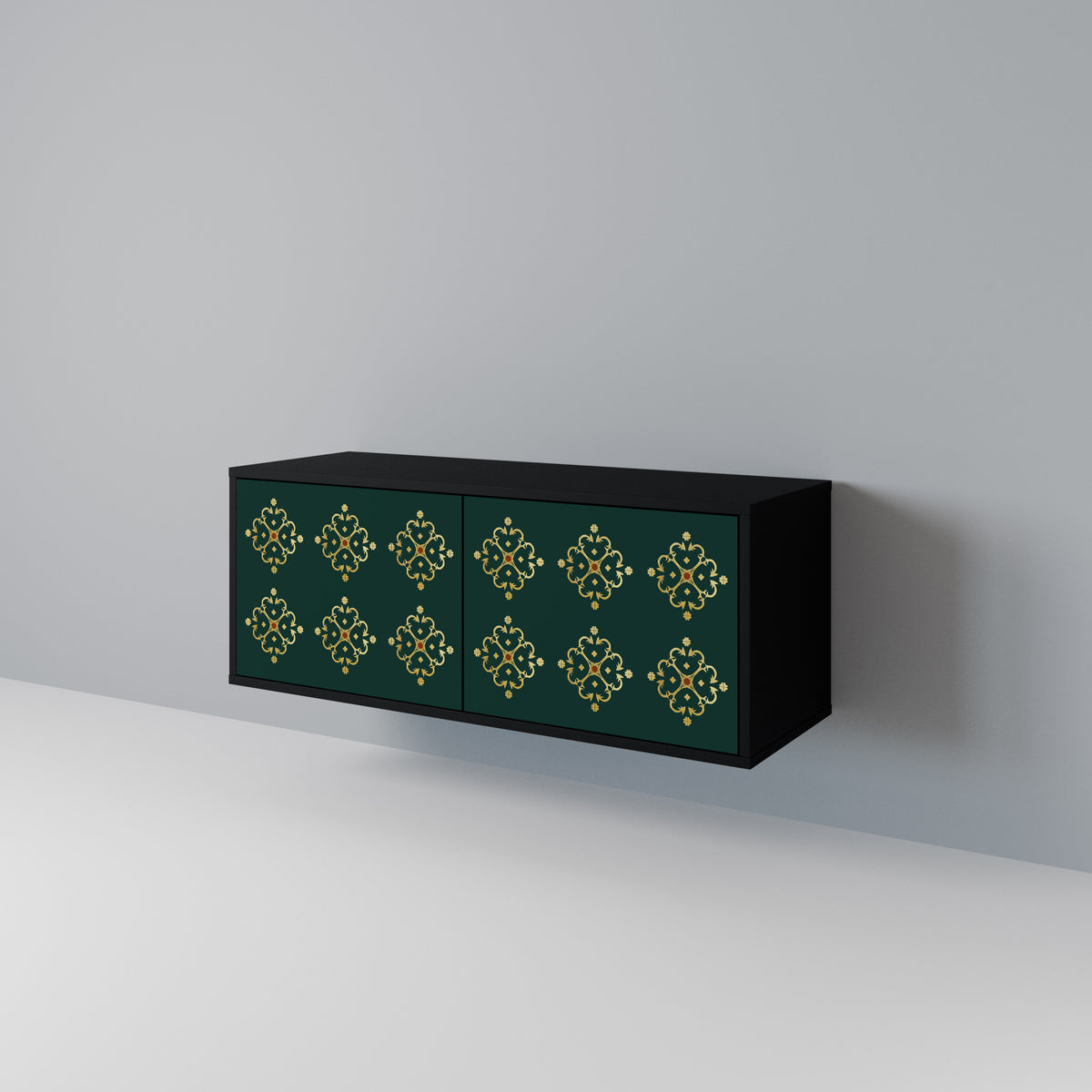 ROYAL MEDALLION Mueble de TV Compacto de 2 puertas