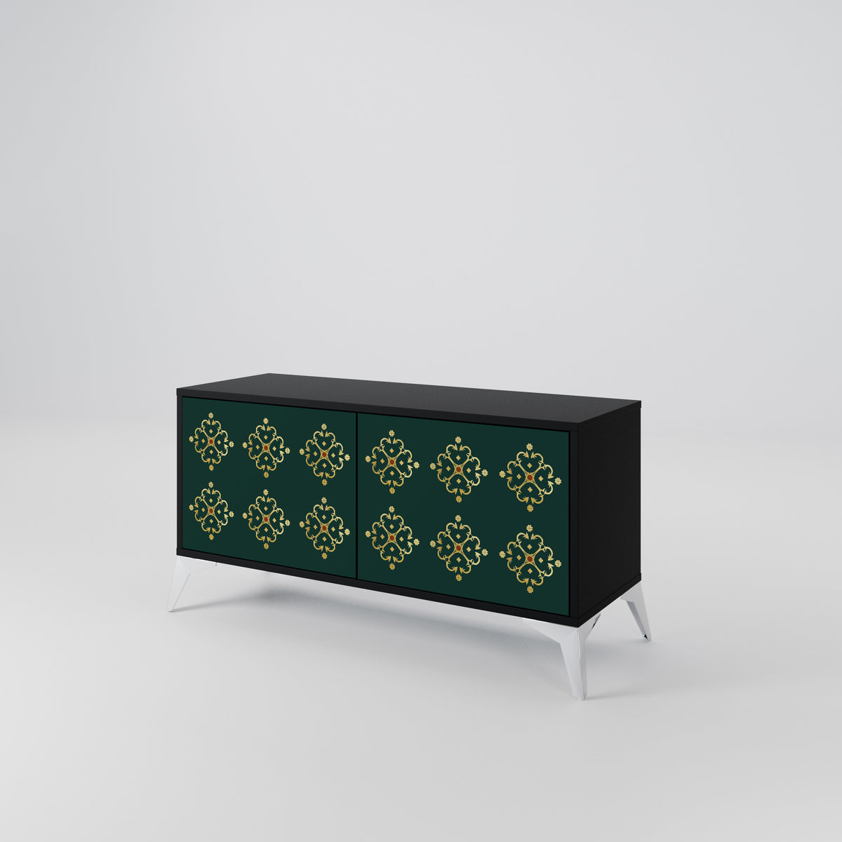 ROYAL MEDALLION Mueble de TV Compacto de 2 puertas