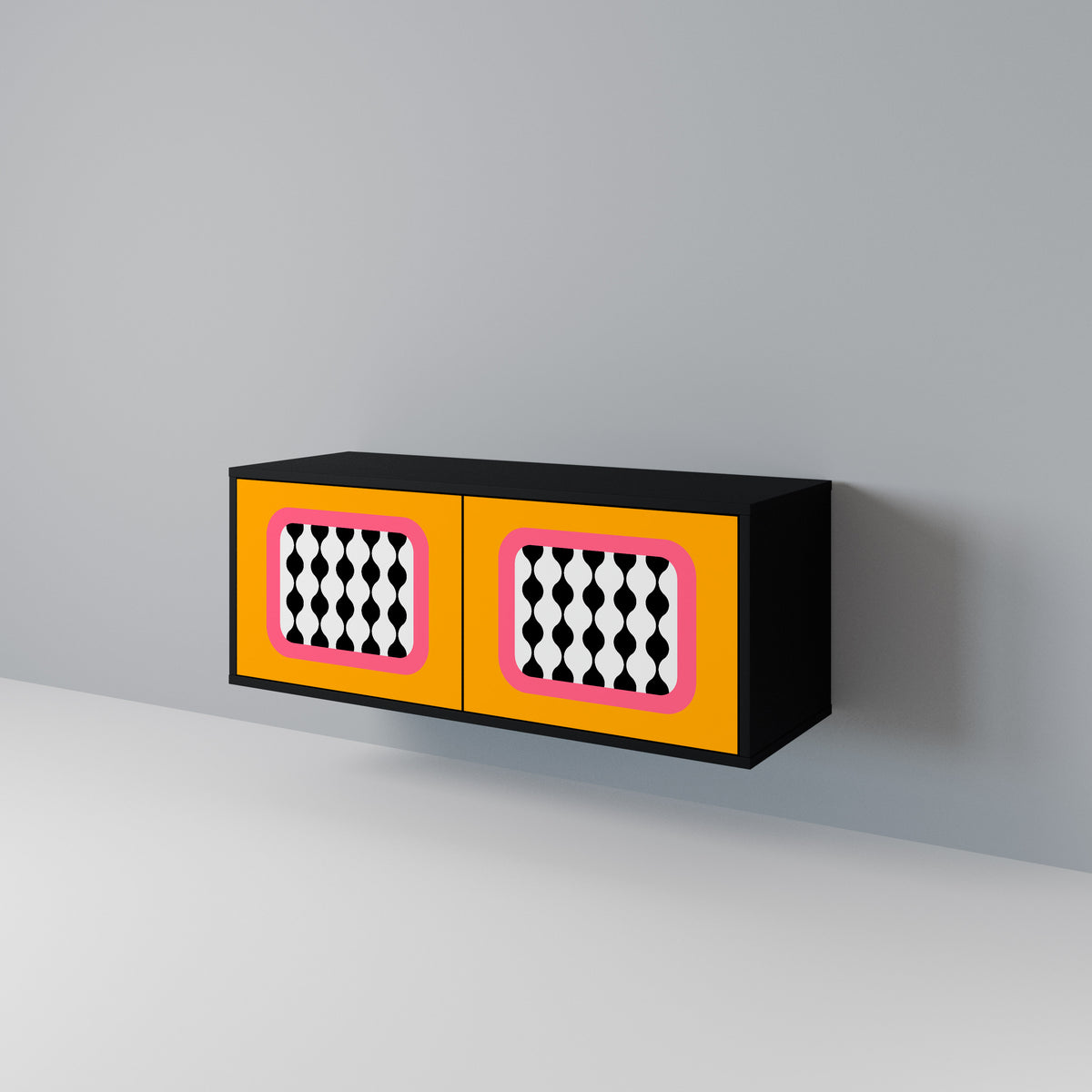 TEARS IN HEAVEN Mueble de TV Compacto de 2 puertas