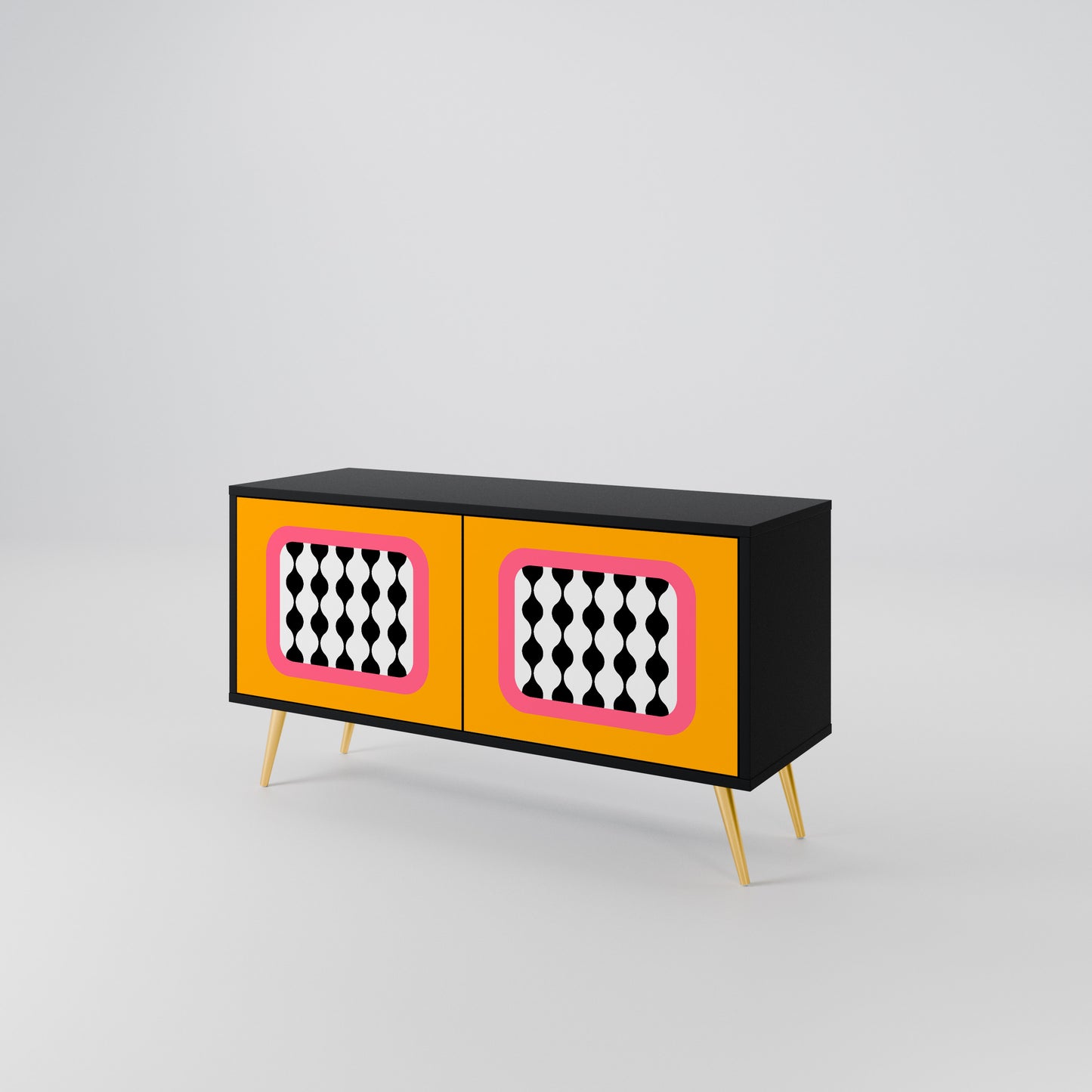 TEARS IN HEAVEN Mueble de TV Compacto de 2 puertas