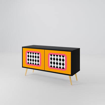 TEARS IN HEAVEN Mueble de TV Compacto de 2 puertas