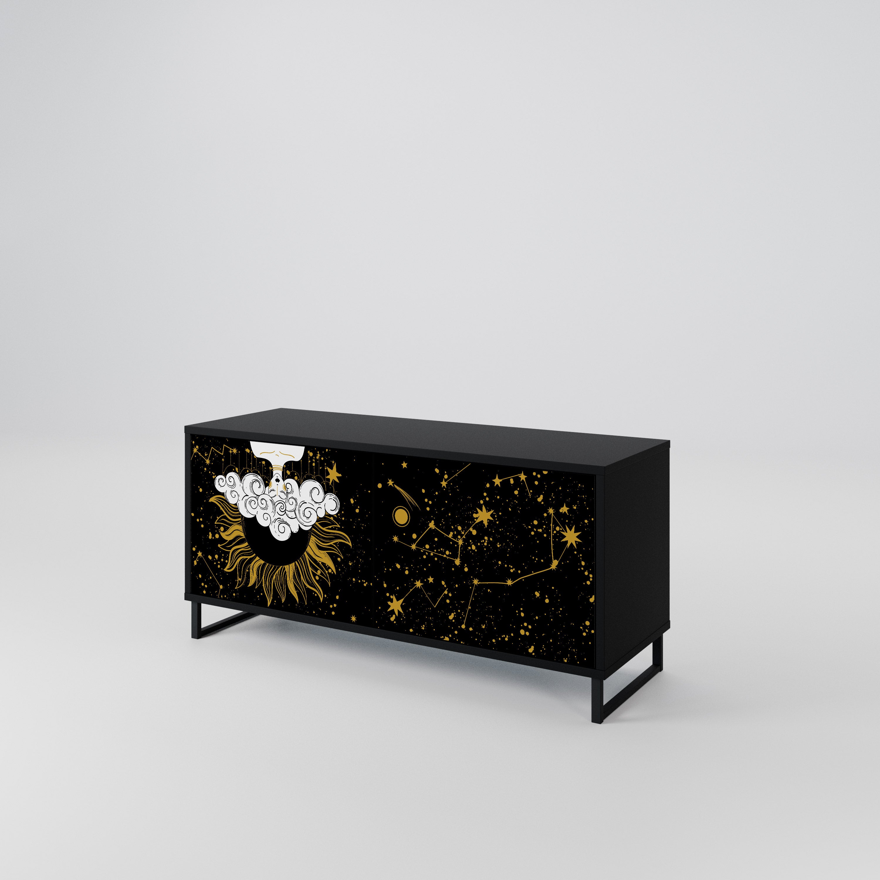STELLAR CONSTELLATIONS Mueble de TV Compacto de 2 puertas