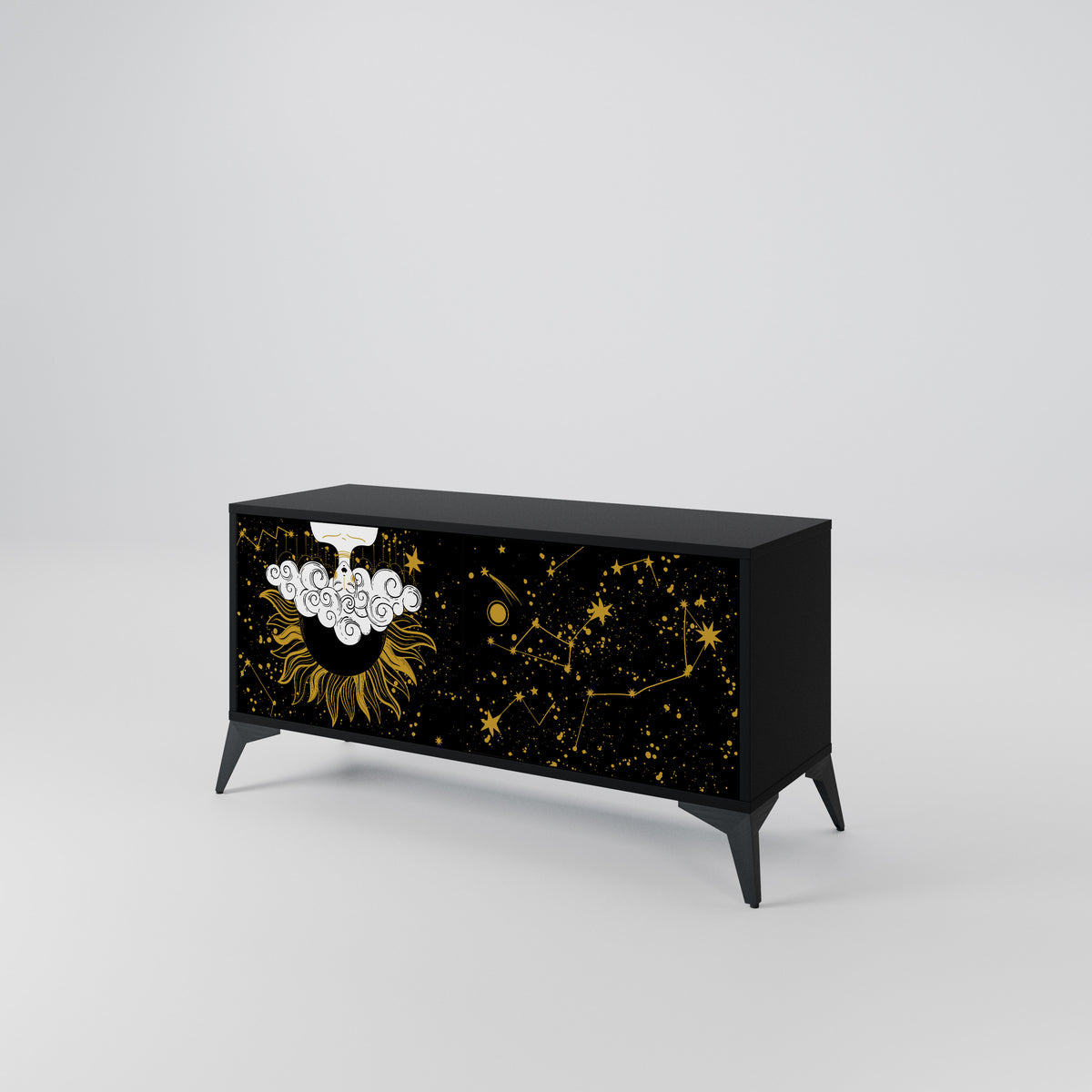STELLAR CONSTELLATIONS Mueble de TV Compacto de 2 puertas