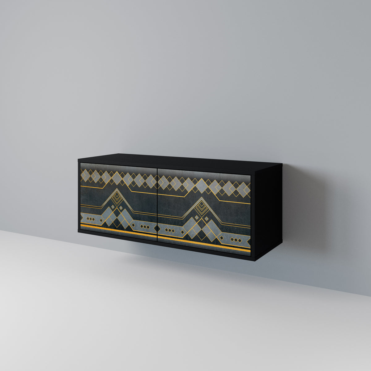 ROYAL ORDINARINESS Mueble de TV Compacto de 2 puertas