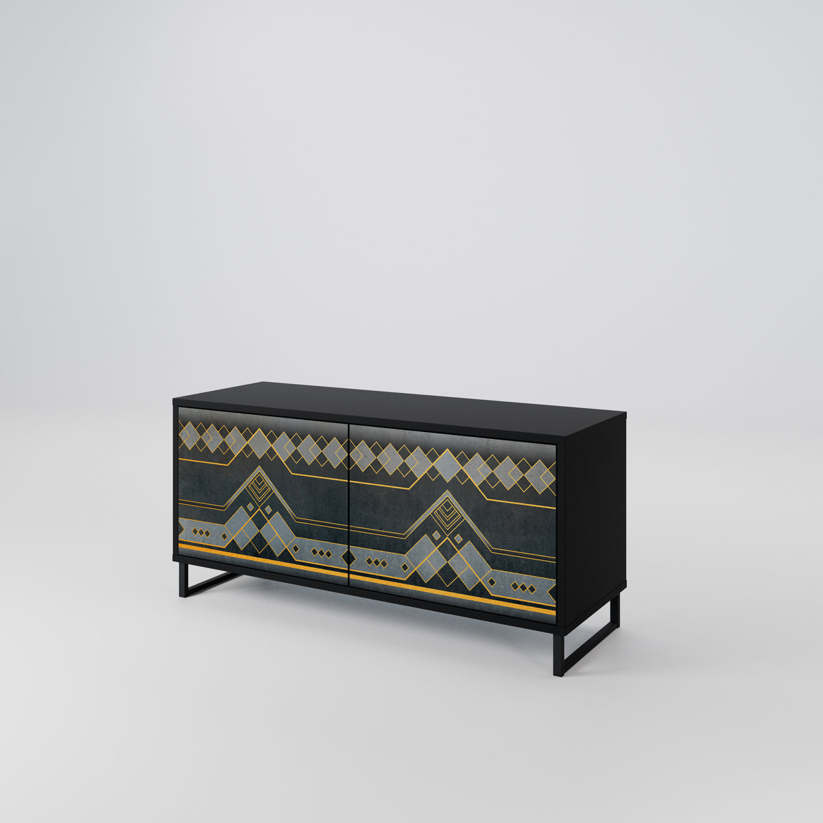 ROYAL ORDINARINESS Mueble de TV Compacto de 2 puertas