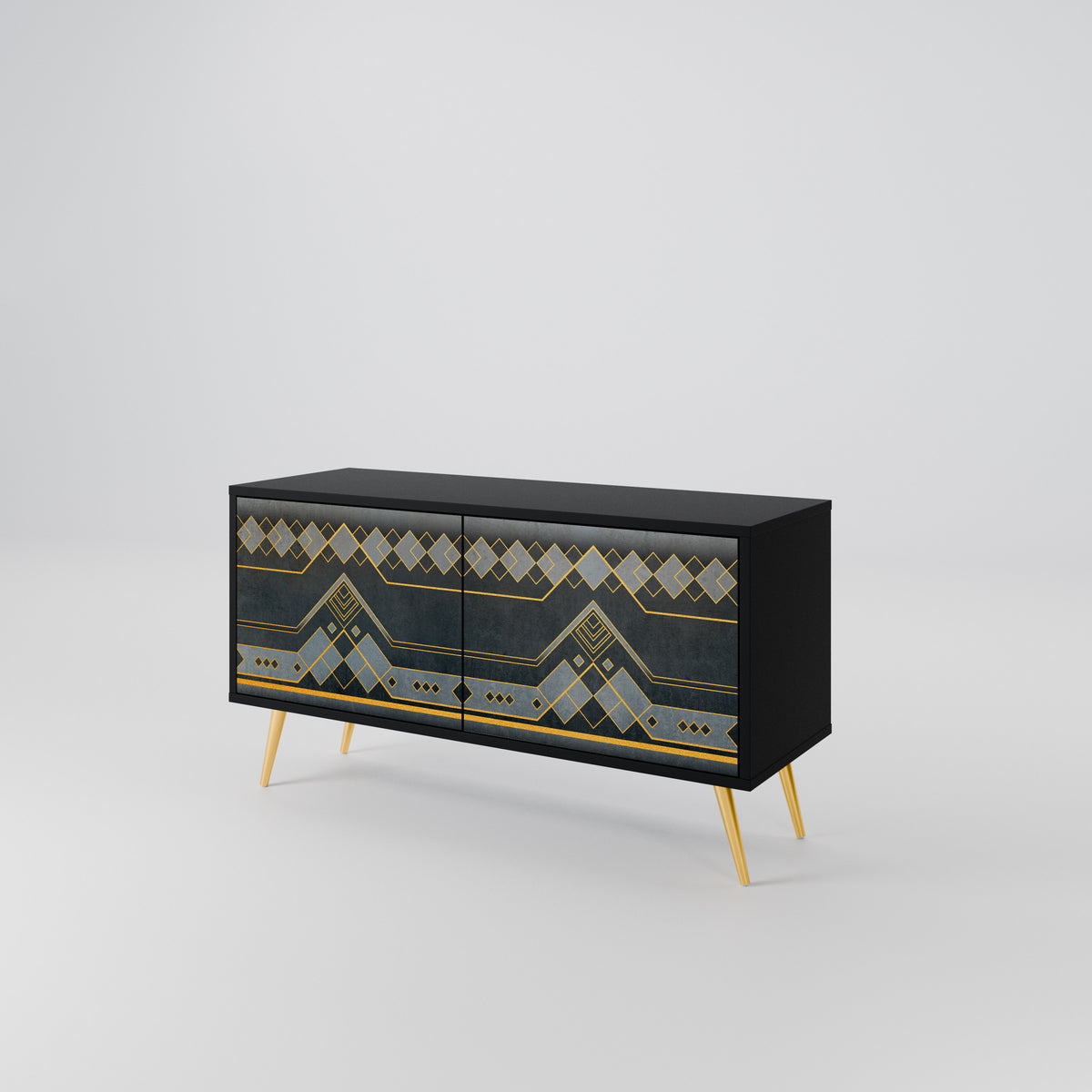 ROYAL ORDINARINESS Mueble de TV Compacto de 2 puertas