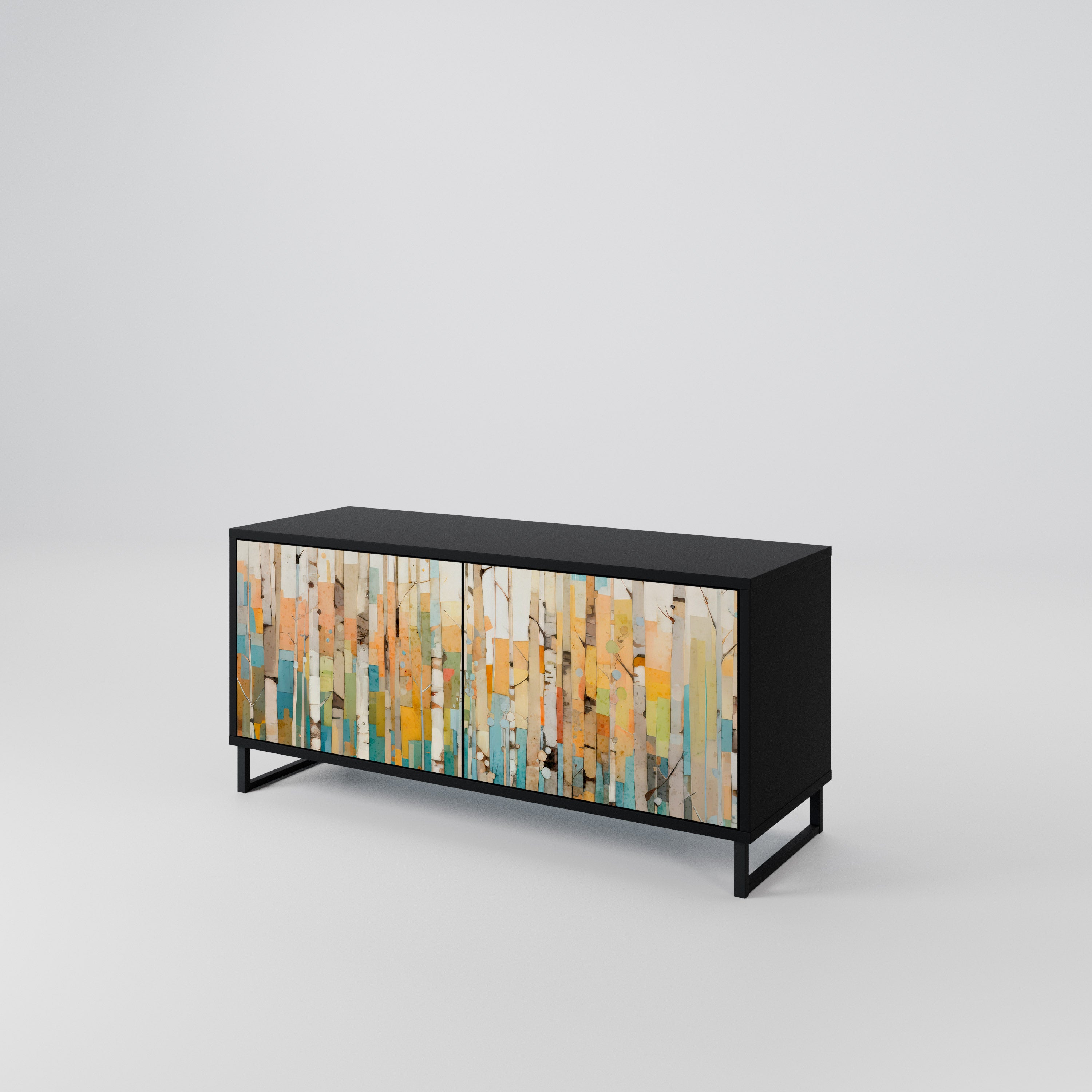 BIRCH KALEIDOSCOPE Mueble de TV Compacto de 2 puertas