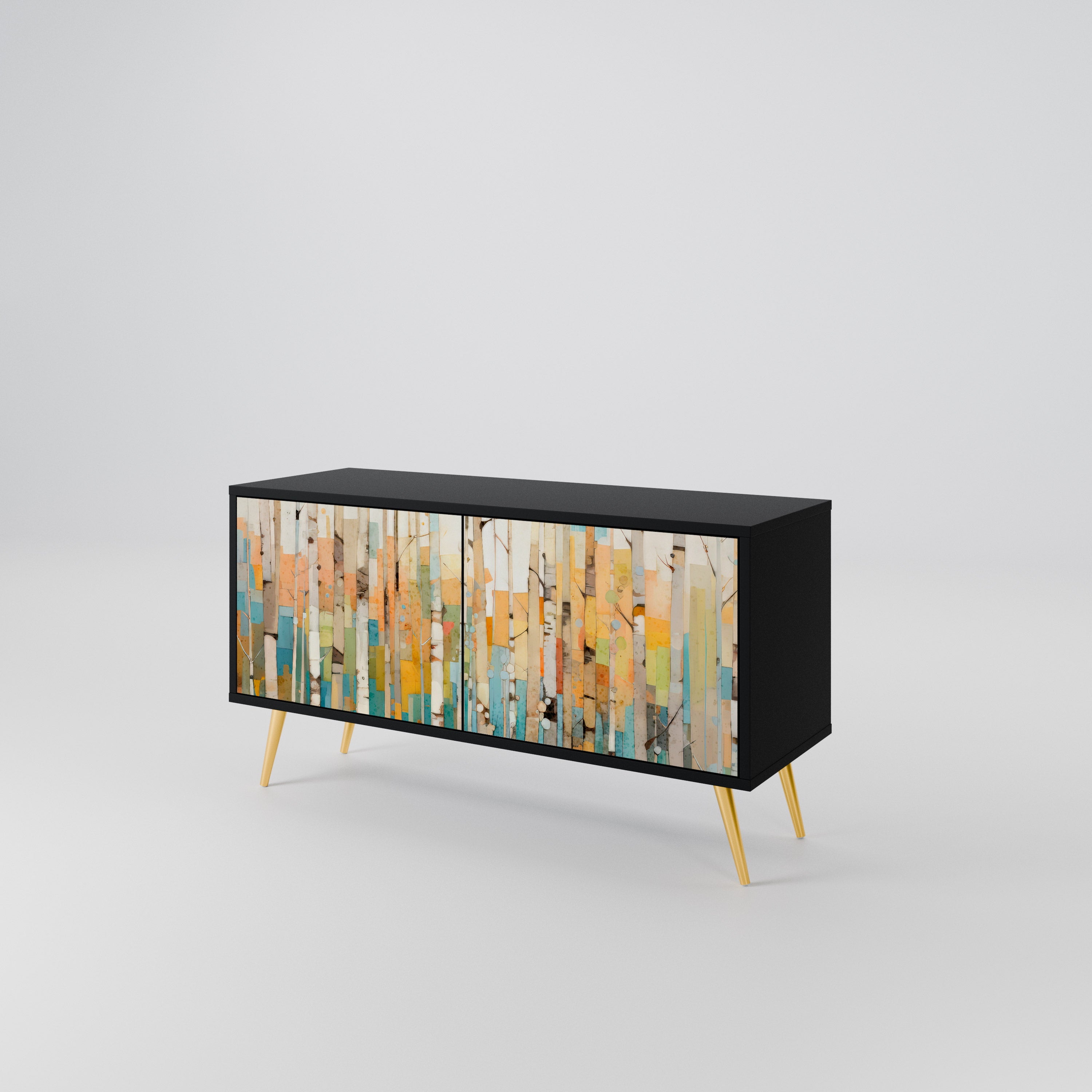BIRCH KALEIDOSCOPE Mueble de TV Compacto de 2 puertas