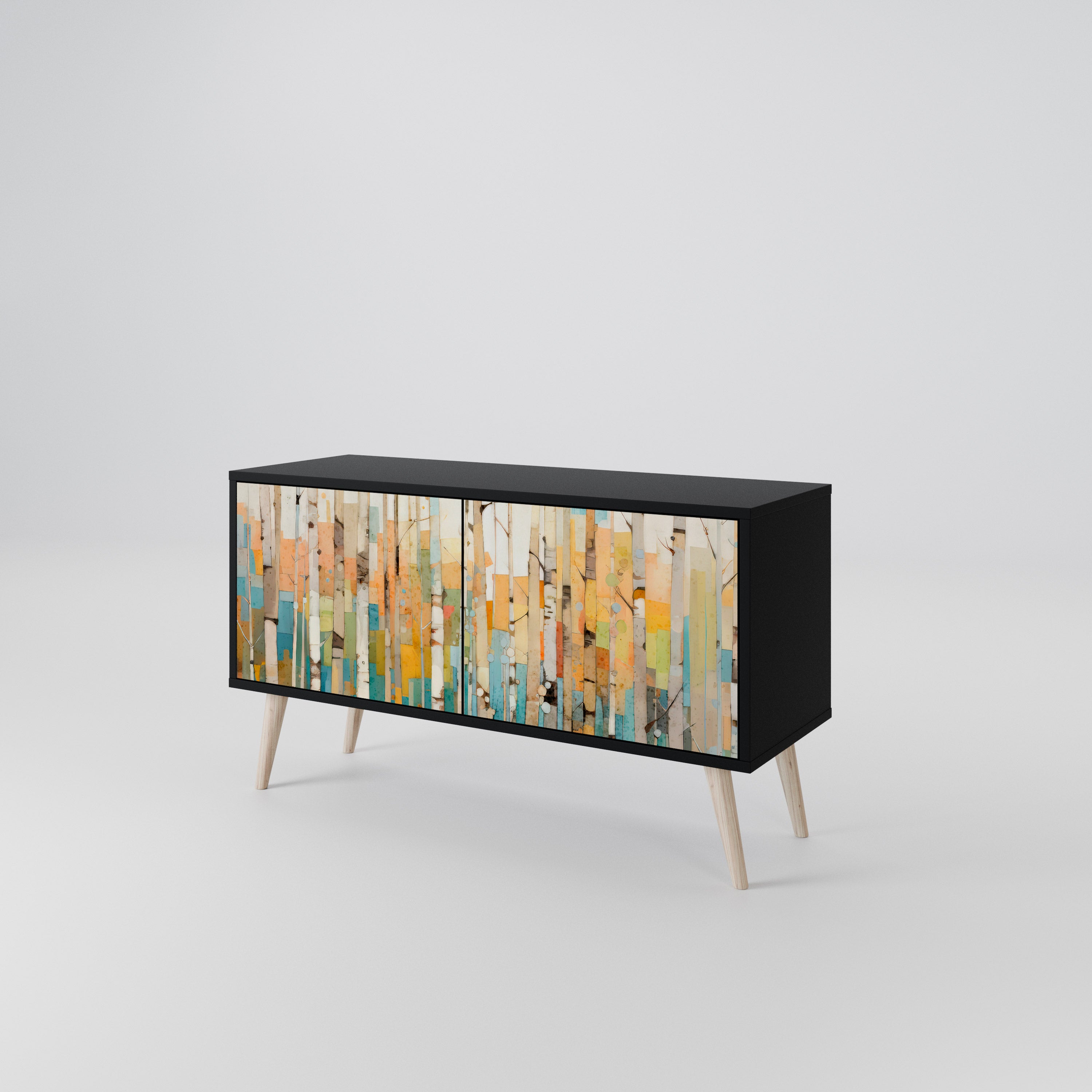BIRCH KALEIDOSCOPE Mueble de TV Compacto de 2 puertas