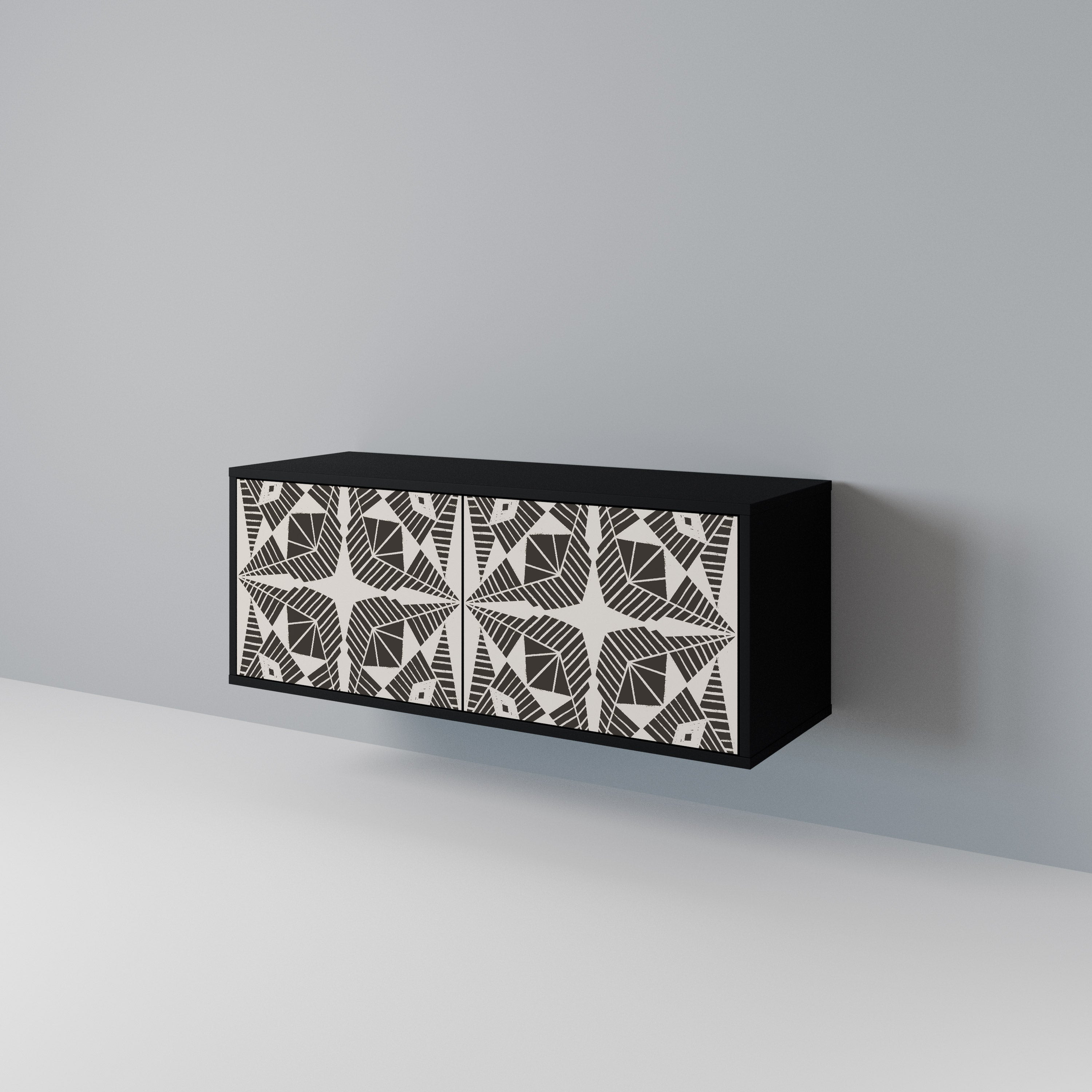 MONOCHROME NEXUS Mueble de TV Compacto de 2 puertas