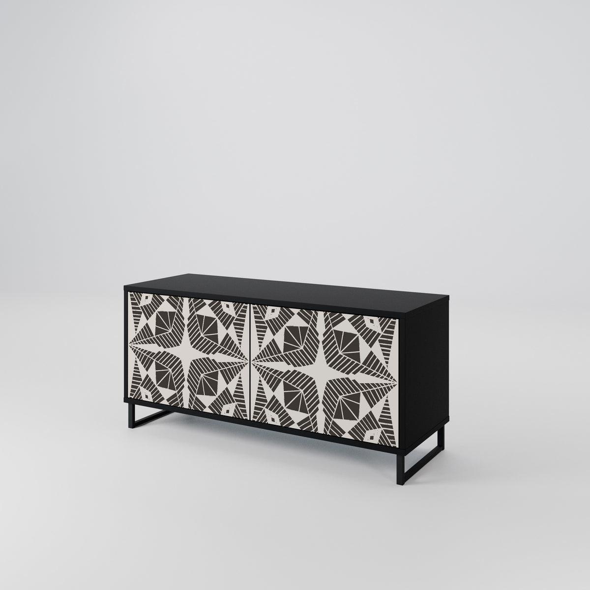 MONOCHROME NEXUS Mueble de TV Compacto de 2 puertas
