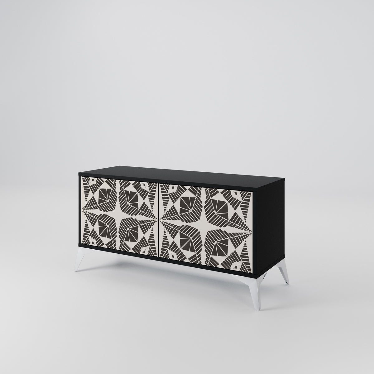 MONOCHROME NEXUS Mueble de TV Compacto de 2 puertas