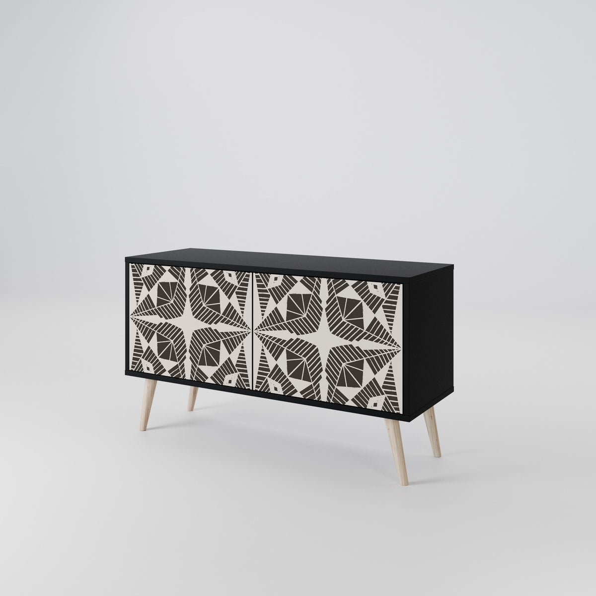 MONOCHROME NEXUS Mueble de TV Compacto de 2 puertas