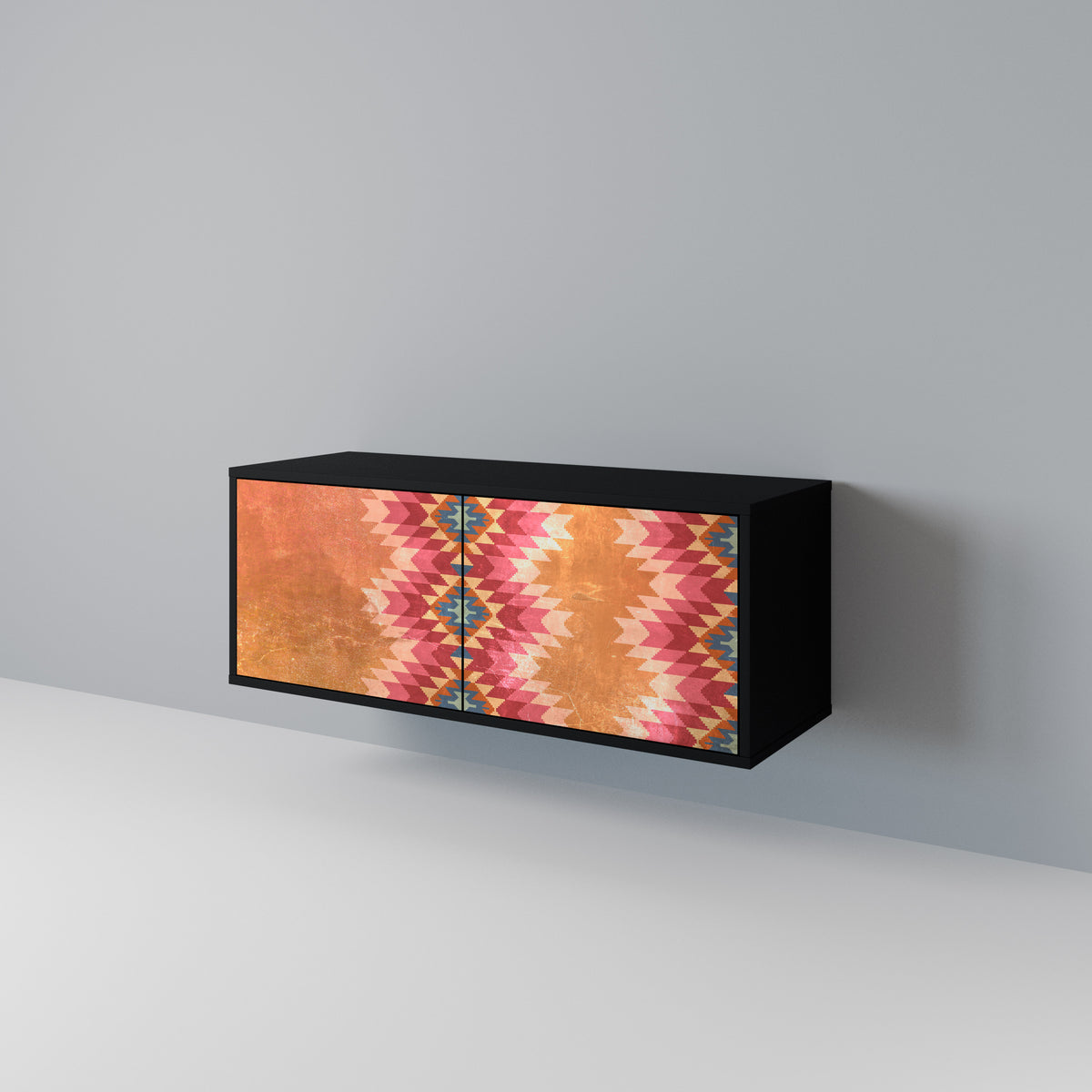 INDIAN FOLK Mueble de TV Compacto de 2 puertas