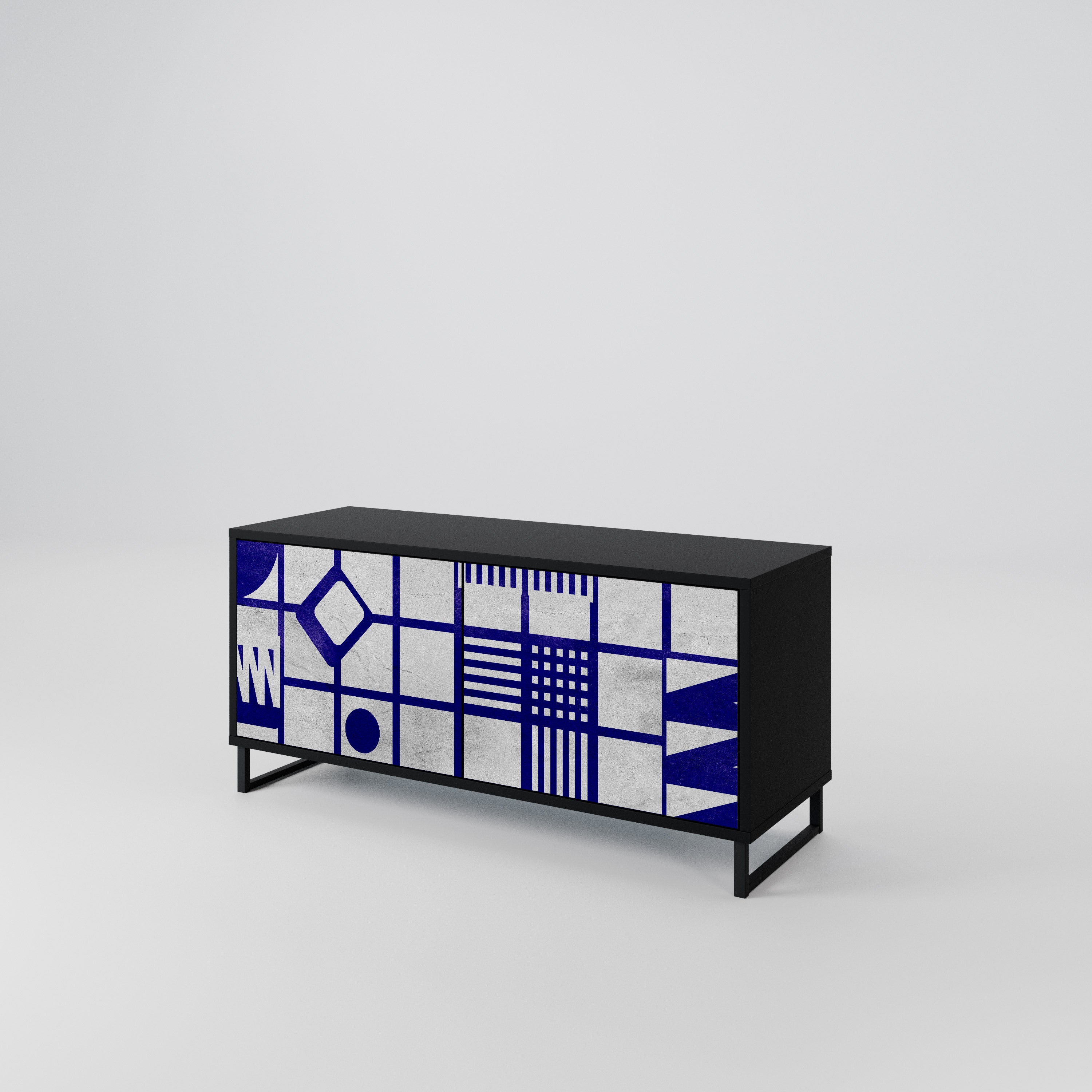 THE RIGHT PLACES Mueble de TV Compacto de 2 puertas