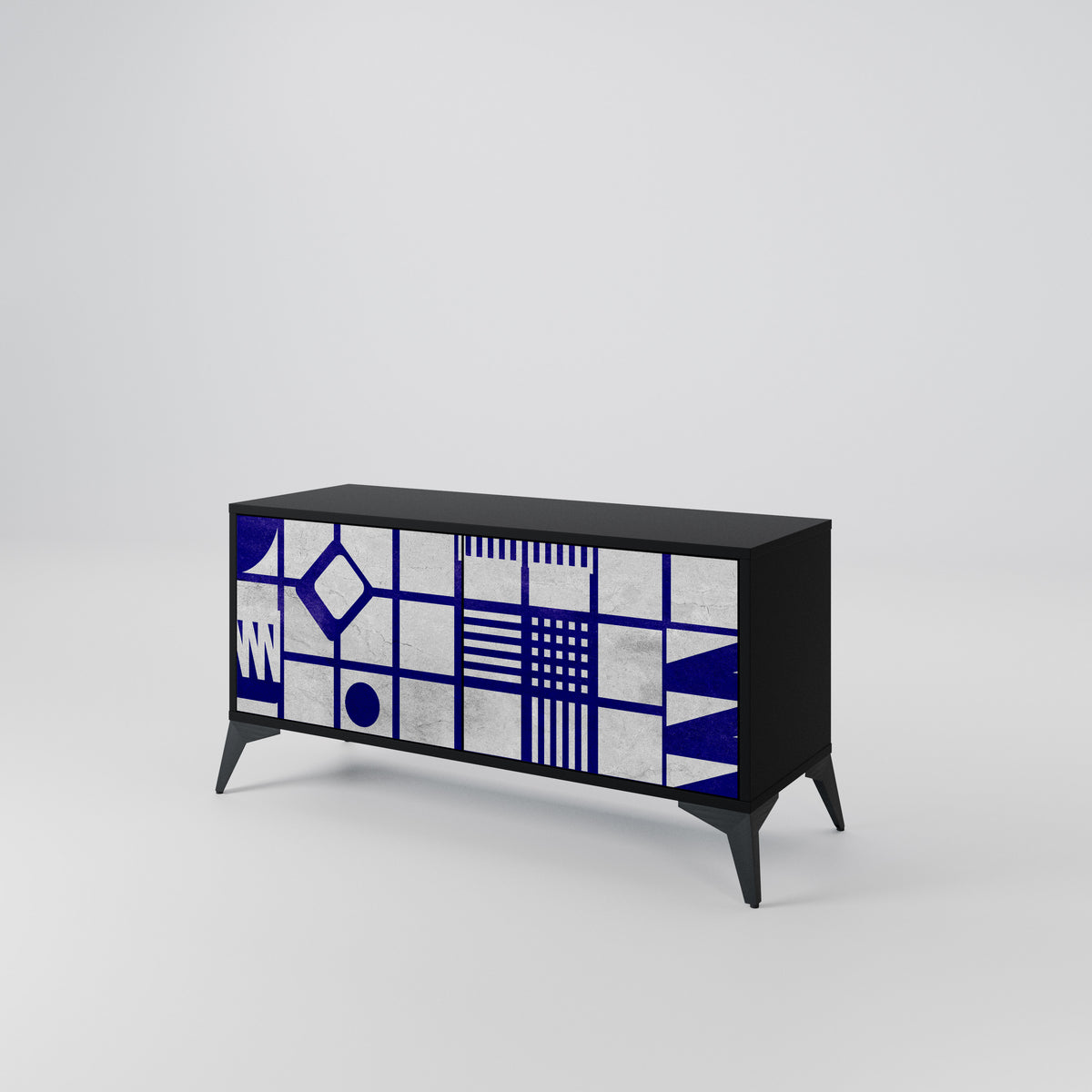 THE RIGHT PLACES Mueble de TV Compacto de 2 puertas