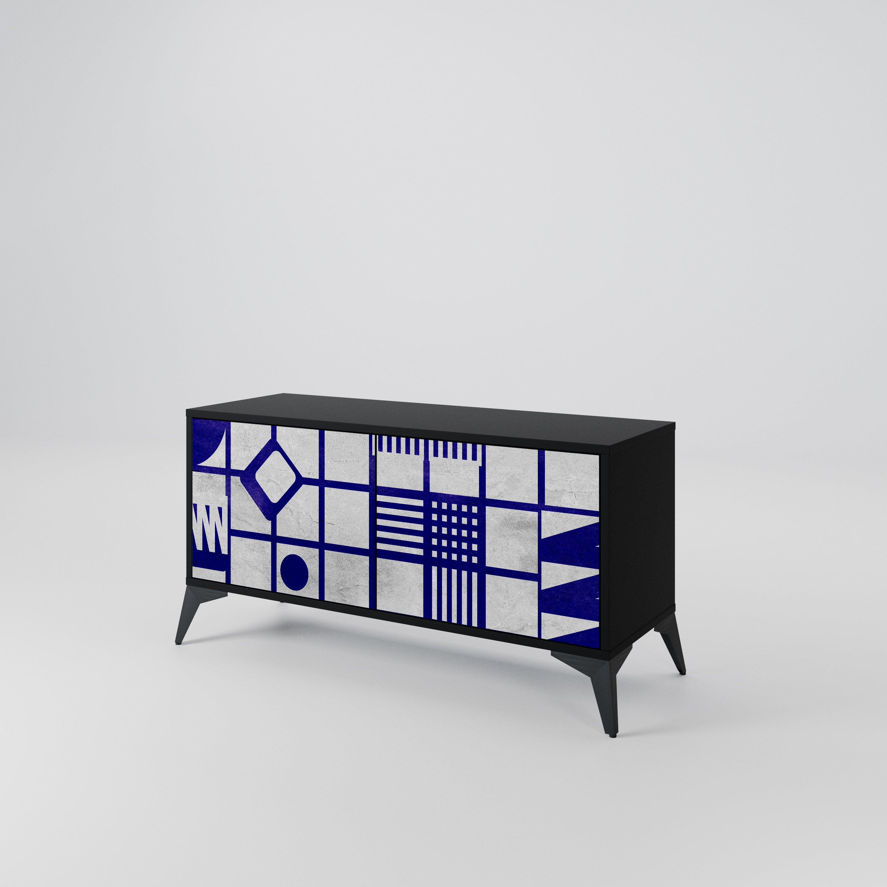 THE RIGHT PLACES Mueble de TV Compacto de 2 puertas