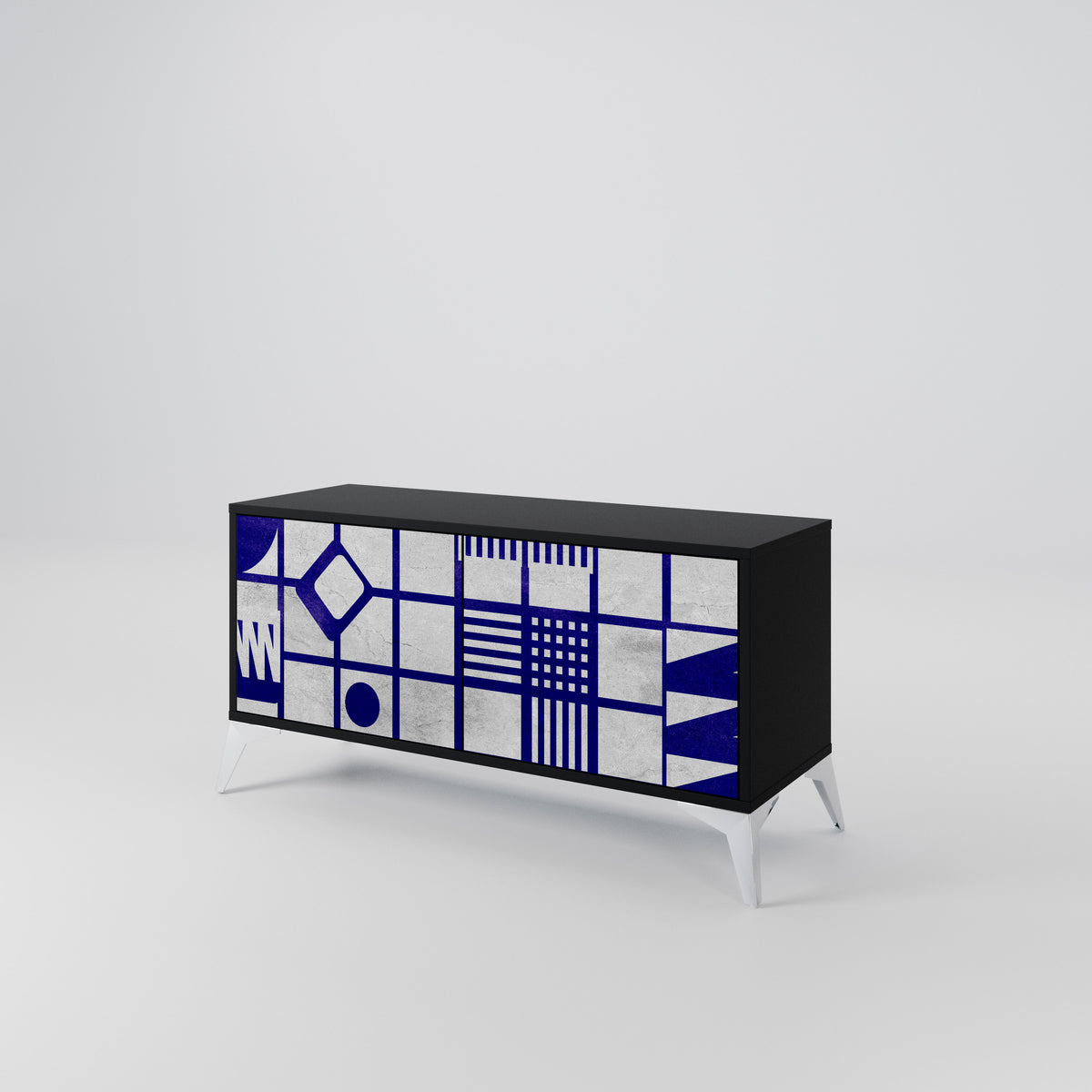 THE RIGHT PLACES Mueble de TV Compacto de 2 puertas