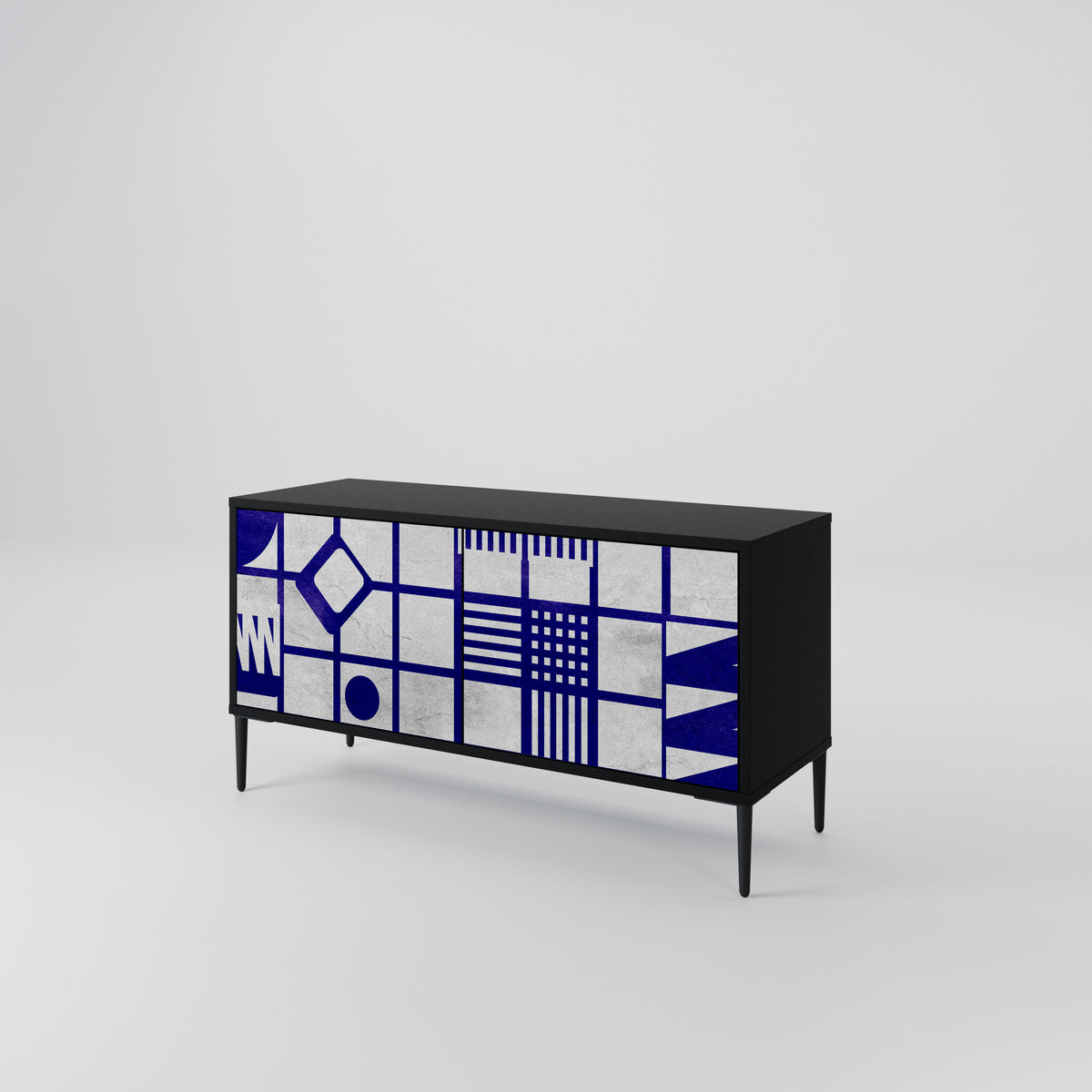 THE RIGHT PLACES Mueble de TV Compacto de 2 puertas