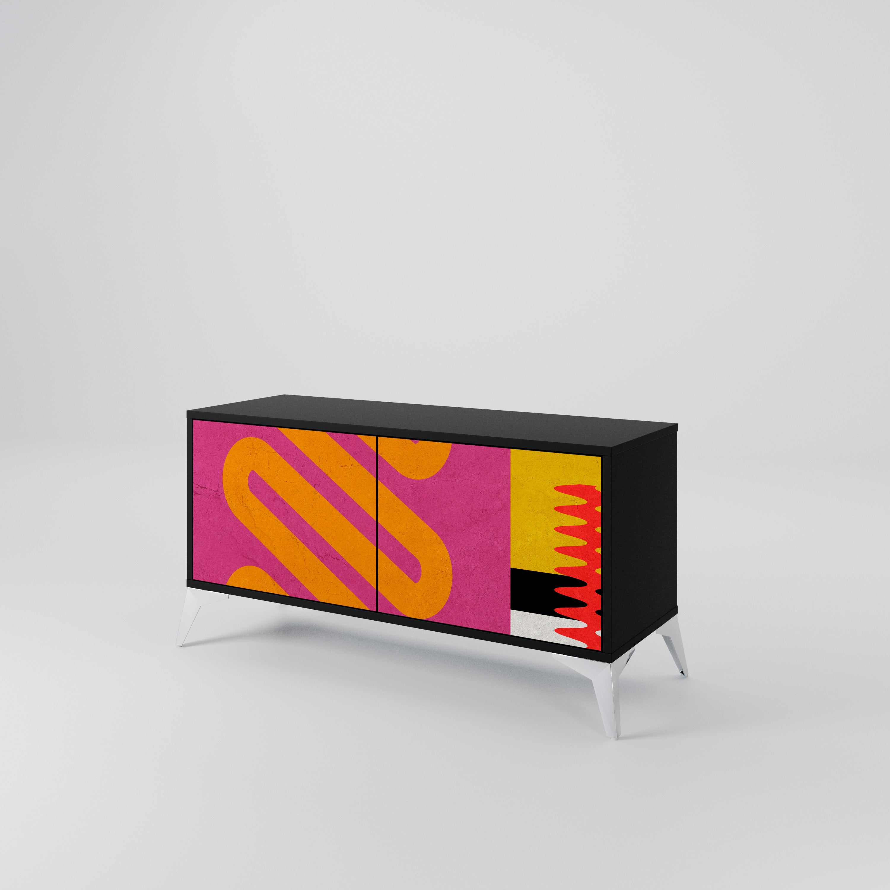 VIVID ART Compact 2-Door TV Cabinet