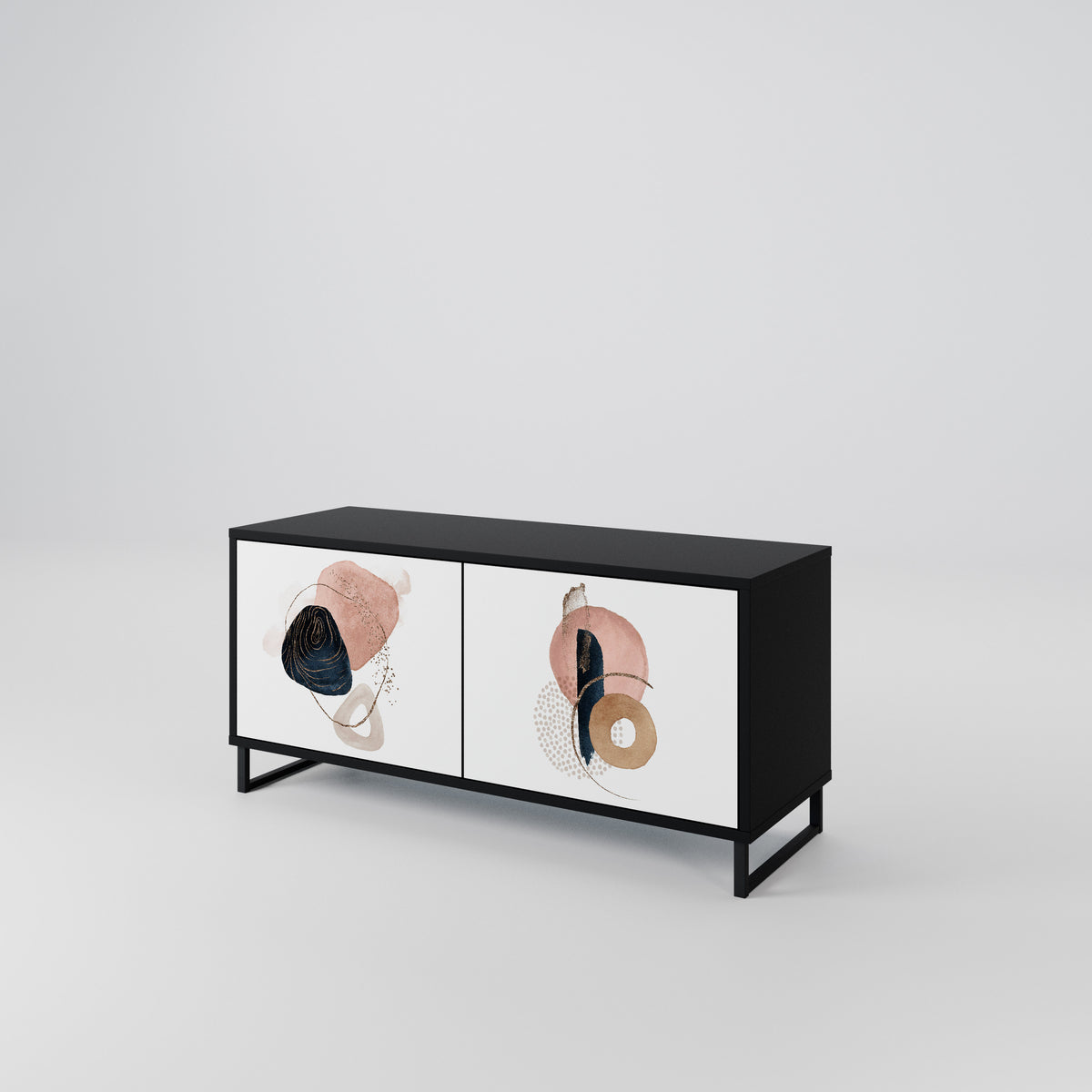 COLORFUL SHAPES Mueble de TV Compacto de 2 puertas