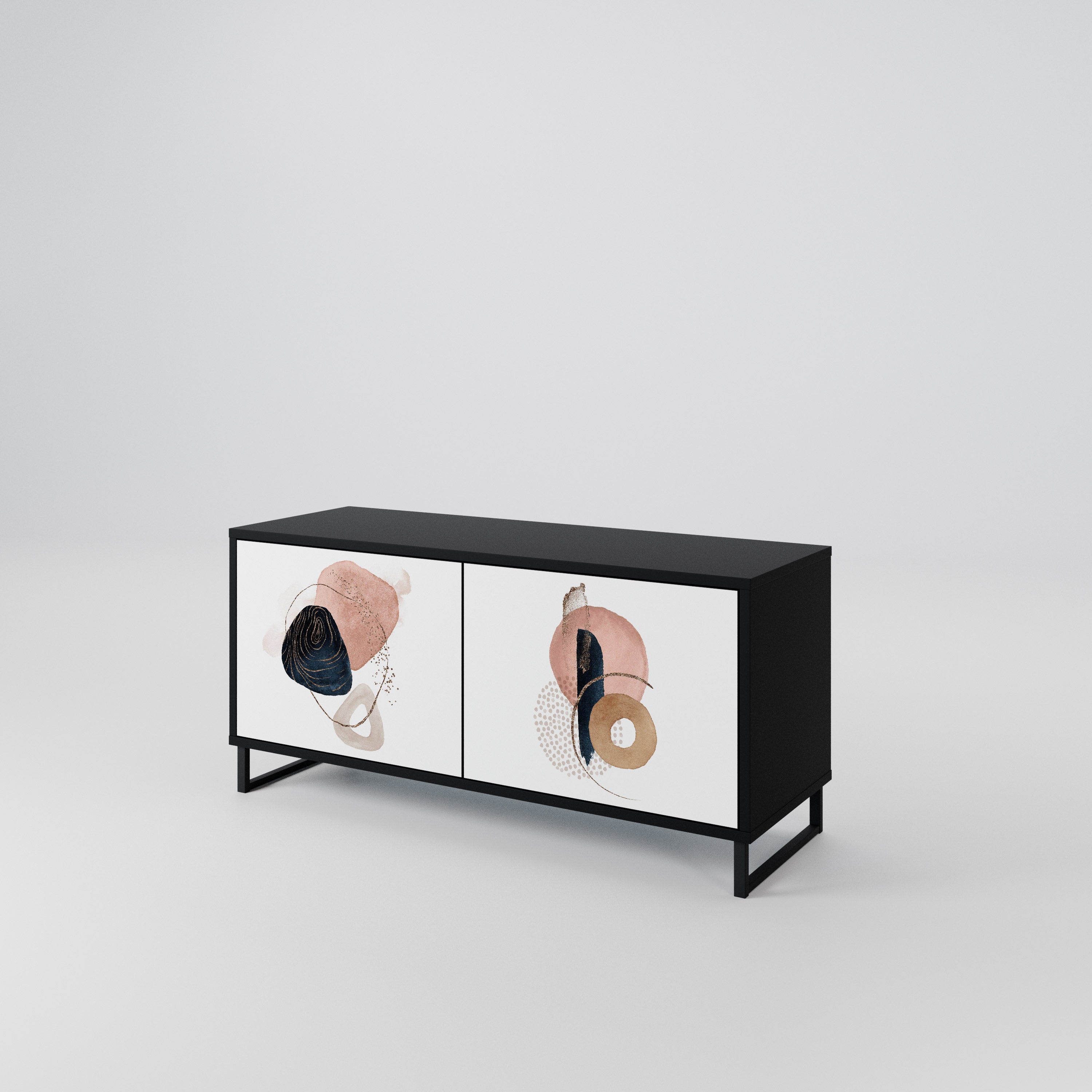 COLORFUL SHAPES Mueble de TV Compacto de 2 puertas