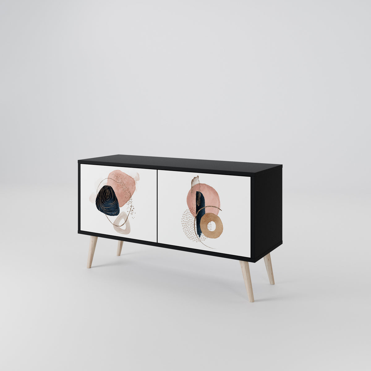 COLORFUL SHAPES Mueble de TV Compacto de 2 puertas