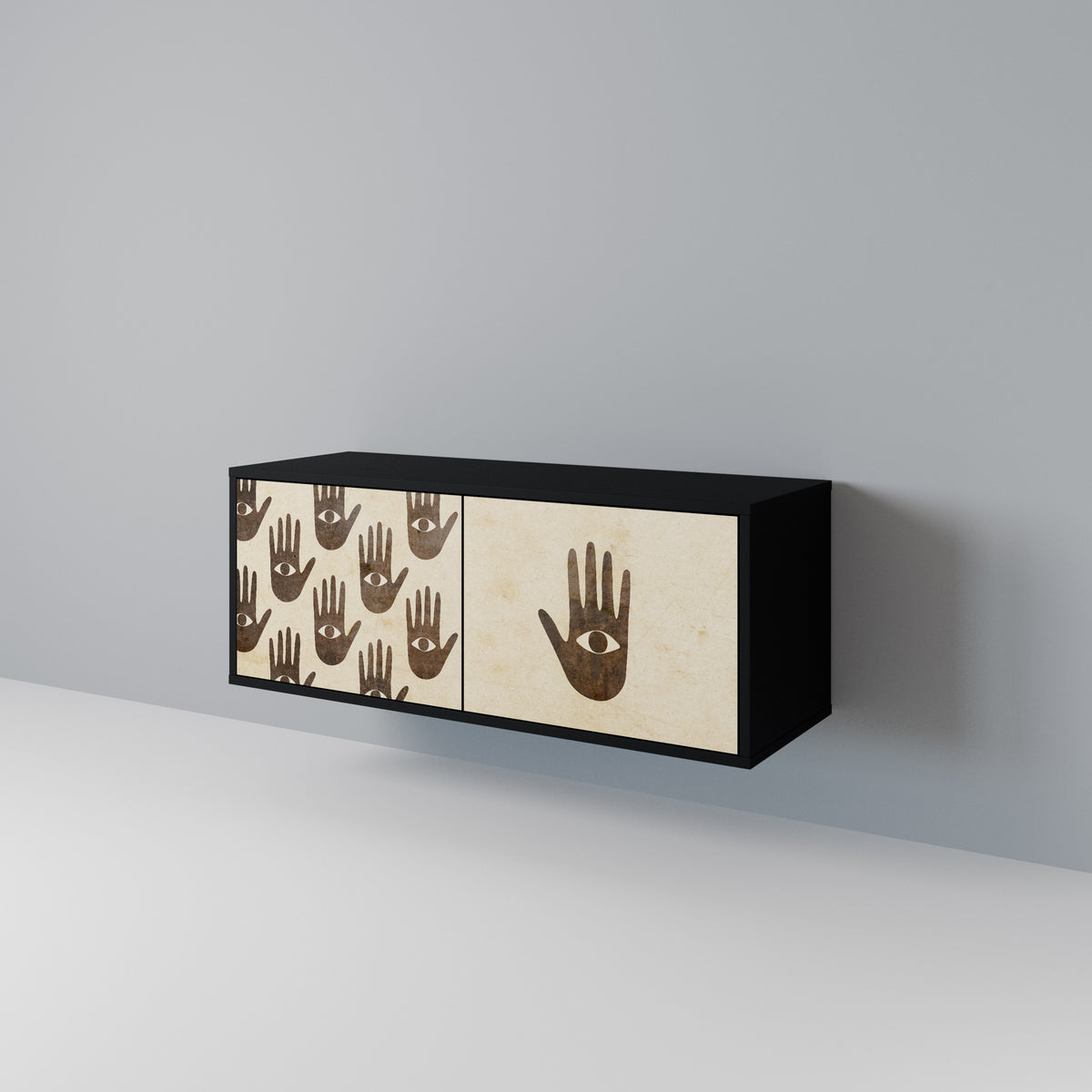 SEE MORE Mueble de TV Compacto de 2 puertas
