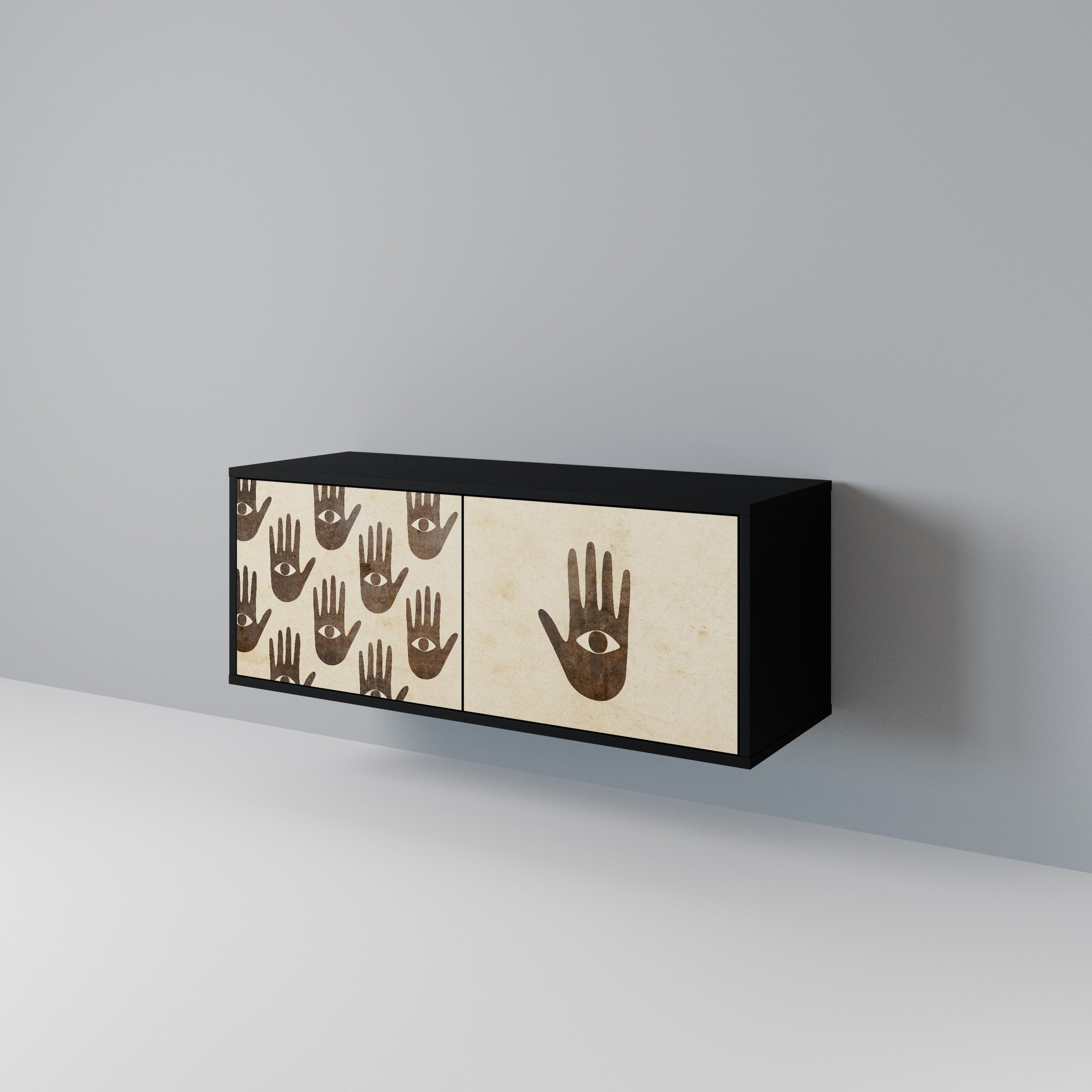 SEE MORE Mueble de TV Compacto de 2 puertas