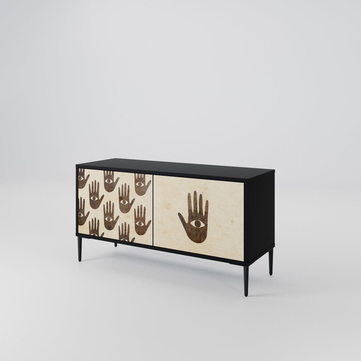 SEE MORE Mueble de TV Compacto de 2 puertas