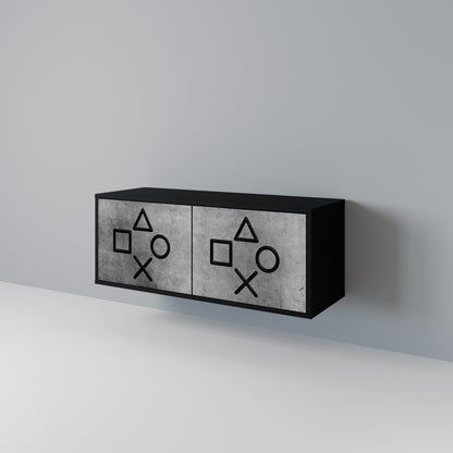 GAMER CHOICE Mueble de TV Compacto de 2 puertas