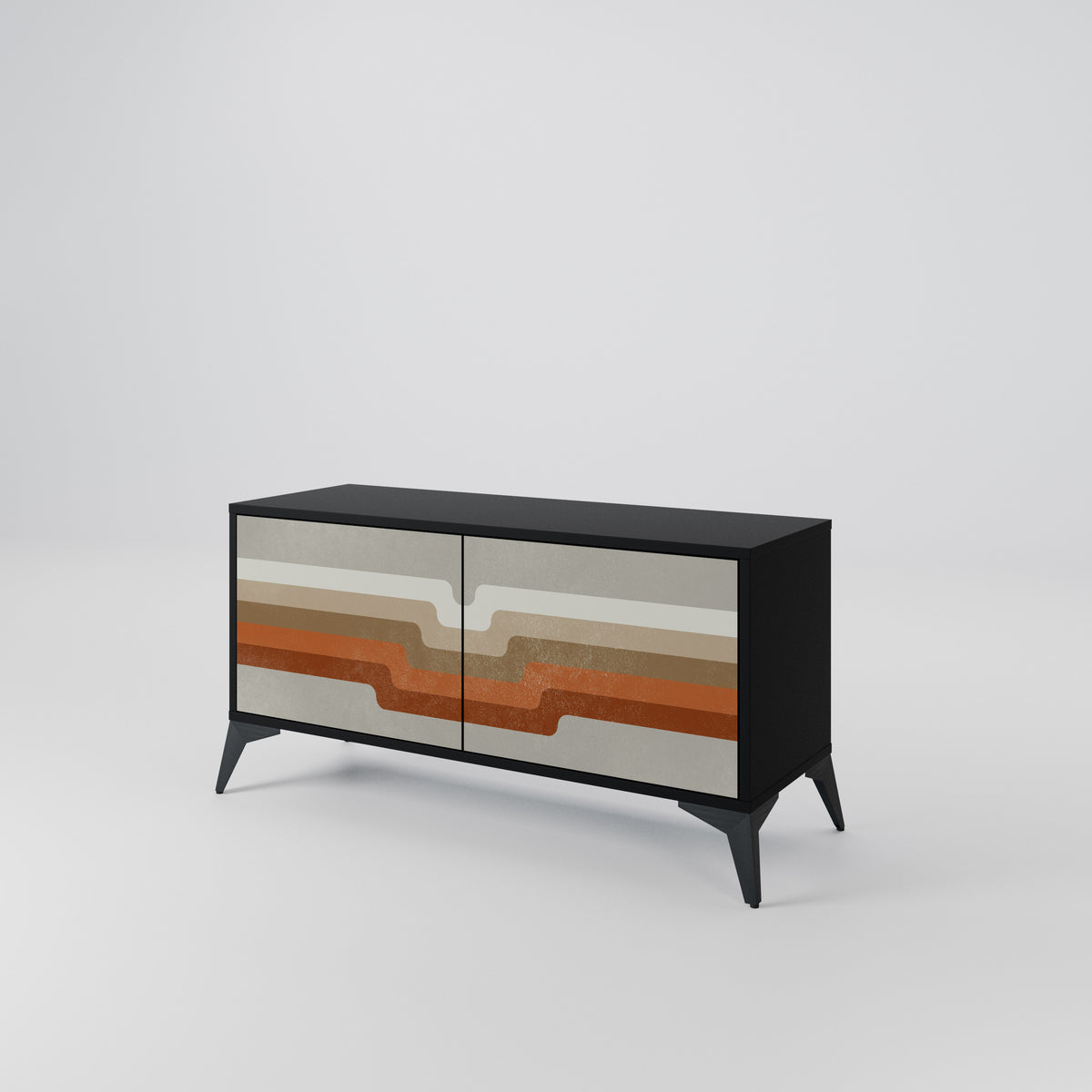 PECULIAR TRAIL Mueble de TV Compacto de 2 puertas