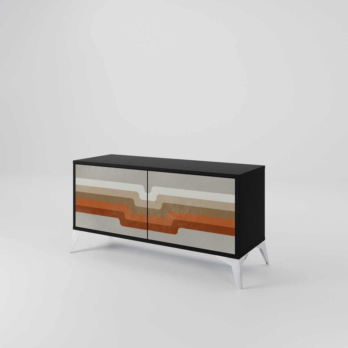 PECULIAR TRAIL Mueble de TV Compacto de 2 puertas